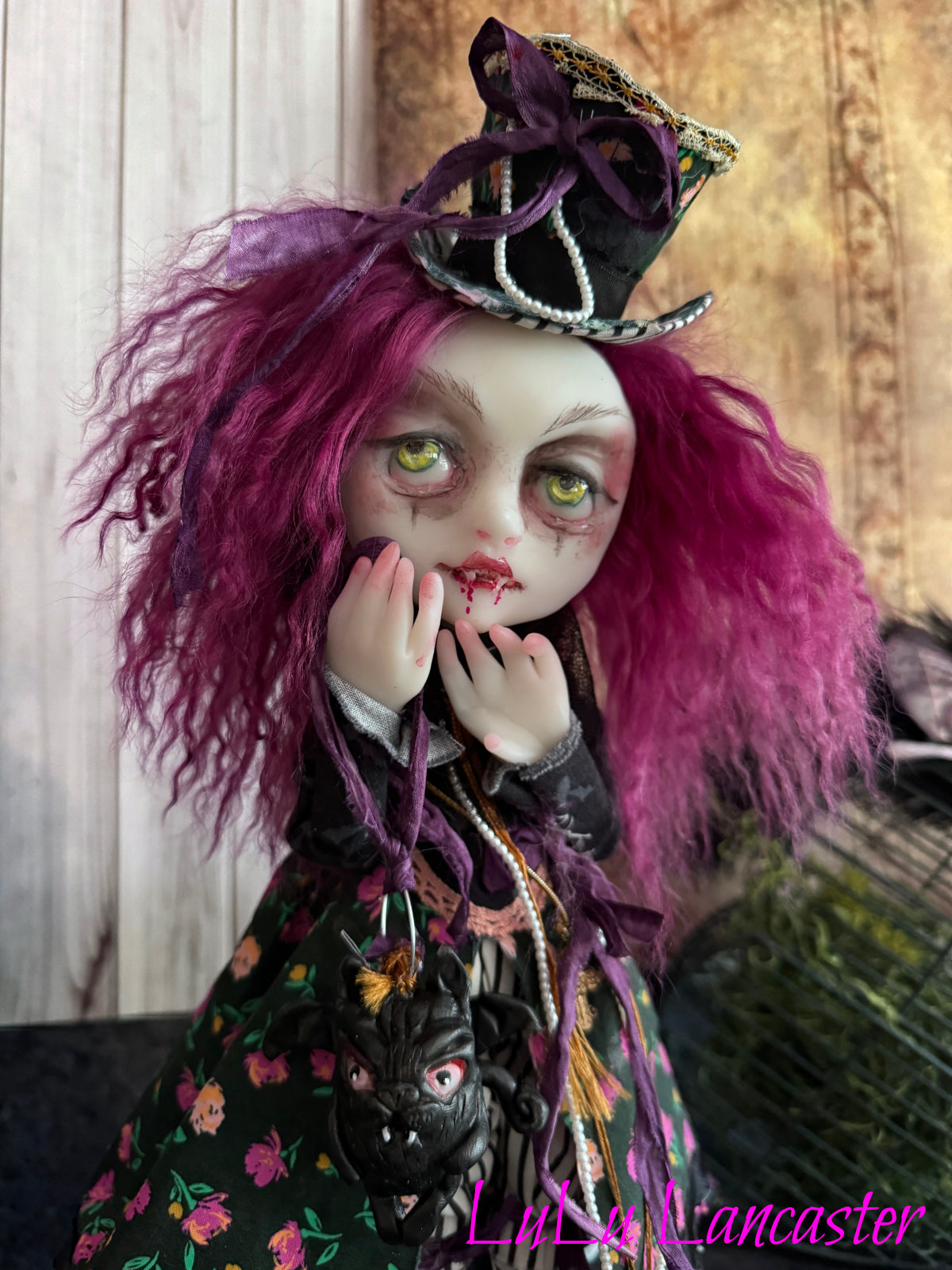 Vanda the Vampire Original LuLu Lancaster Art Doll