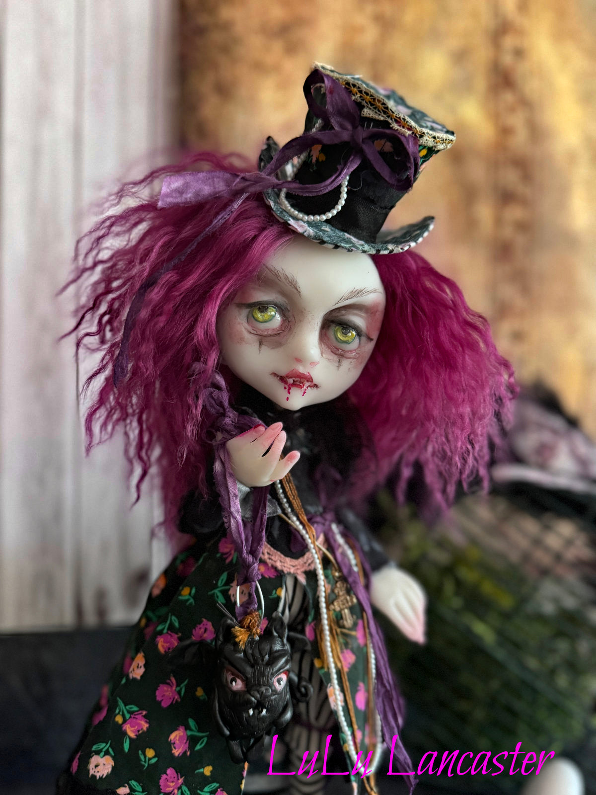 Vanda the Vampire Original LuLu Lancaster Art Doll