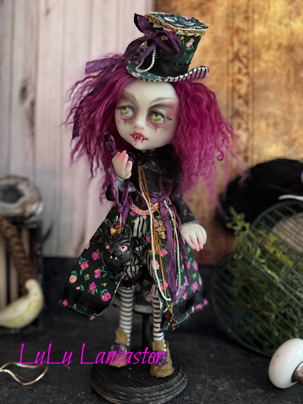 Vanda the Vampire Original LuLu Lancaster Art Doll