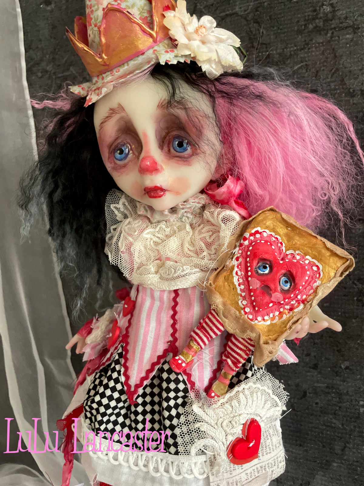 Sad clown cheap porcelain doll