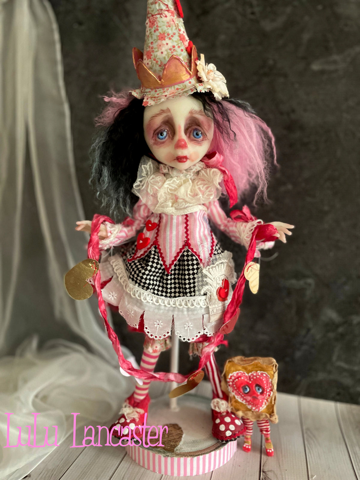 Verity Valentine Poupee sad clown Original LuLu Lancaster Art Doll