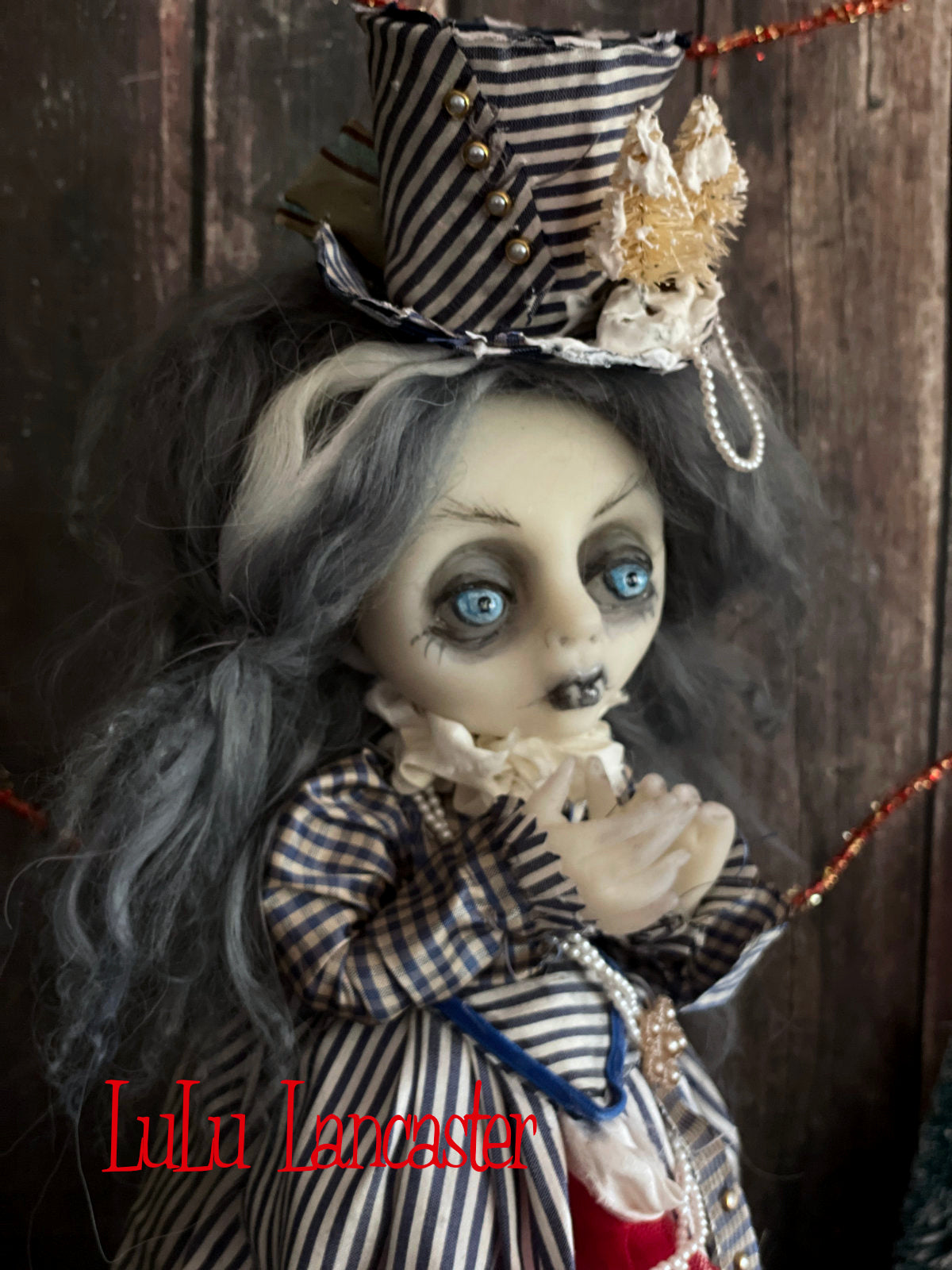 Vermilia the Vampire Creepmas Christmas winter Original LuLu Lancaster Art Doll