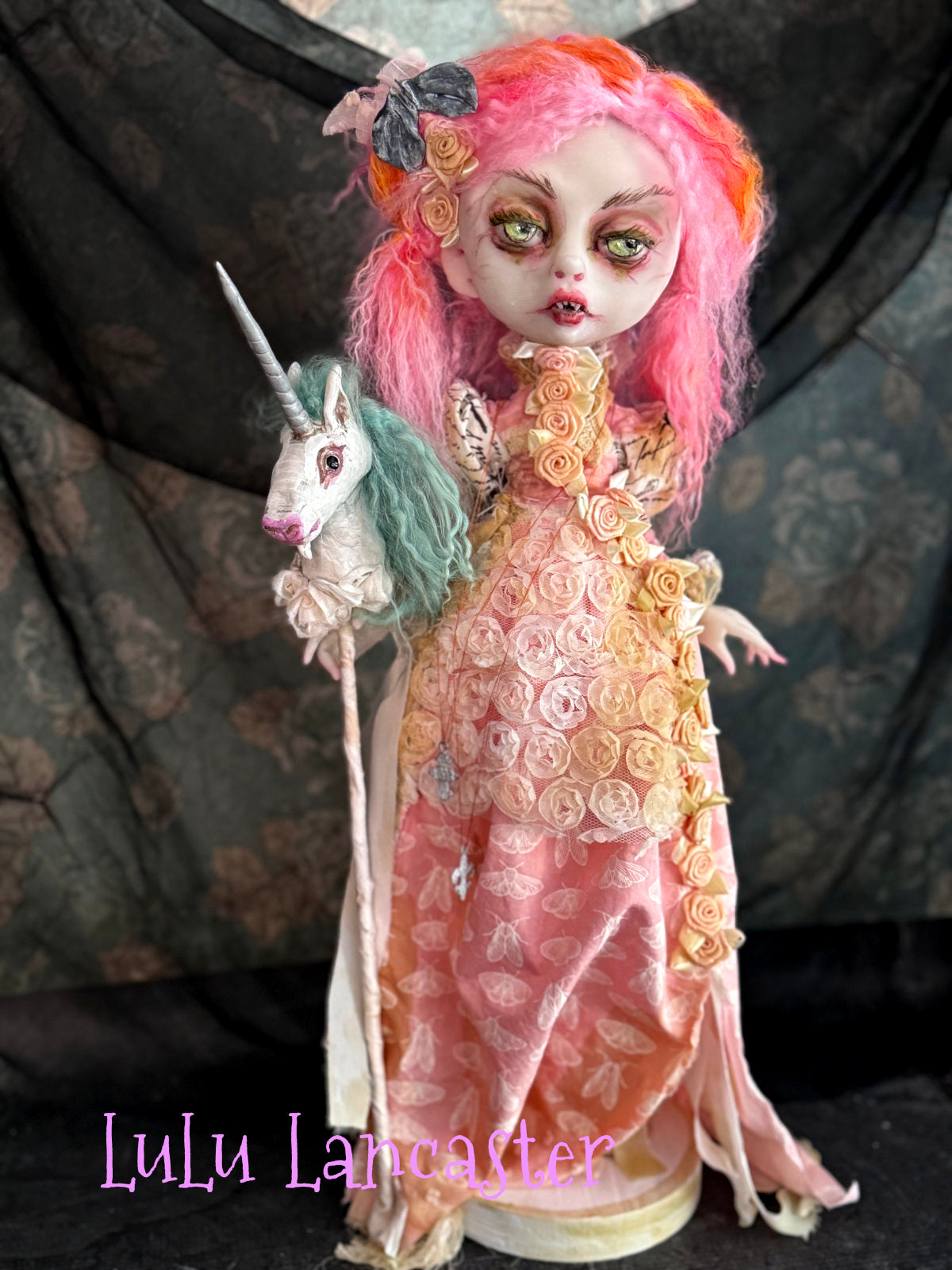 "We Found each other" Vampire Original LuLu Lancaster Art Dolls~Hinge Artist Collective Group Show Resonance