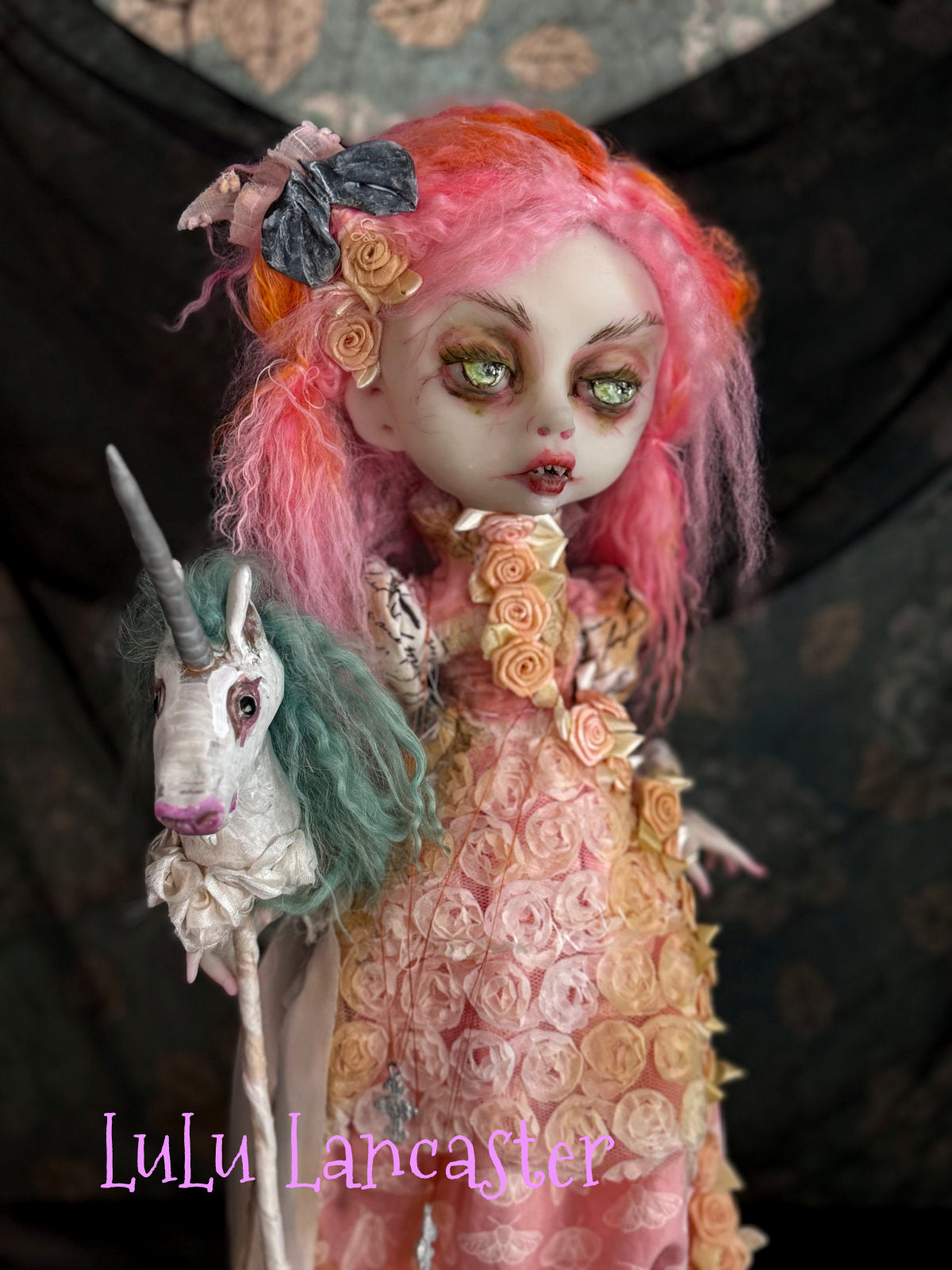 "We Found each other" Vampire Original LuLu Lancaster Art Dolls~Hinge Artist Collective Group Show Resonance