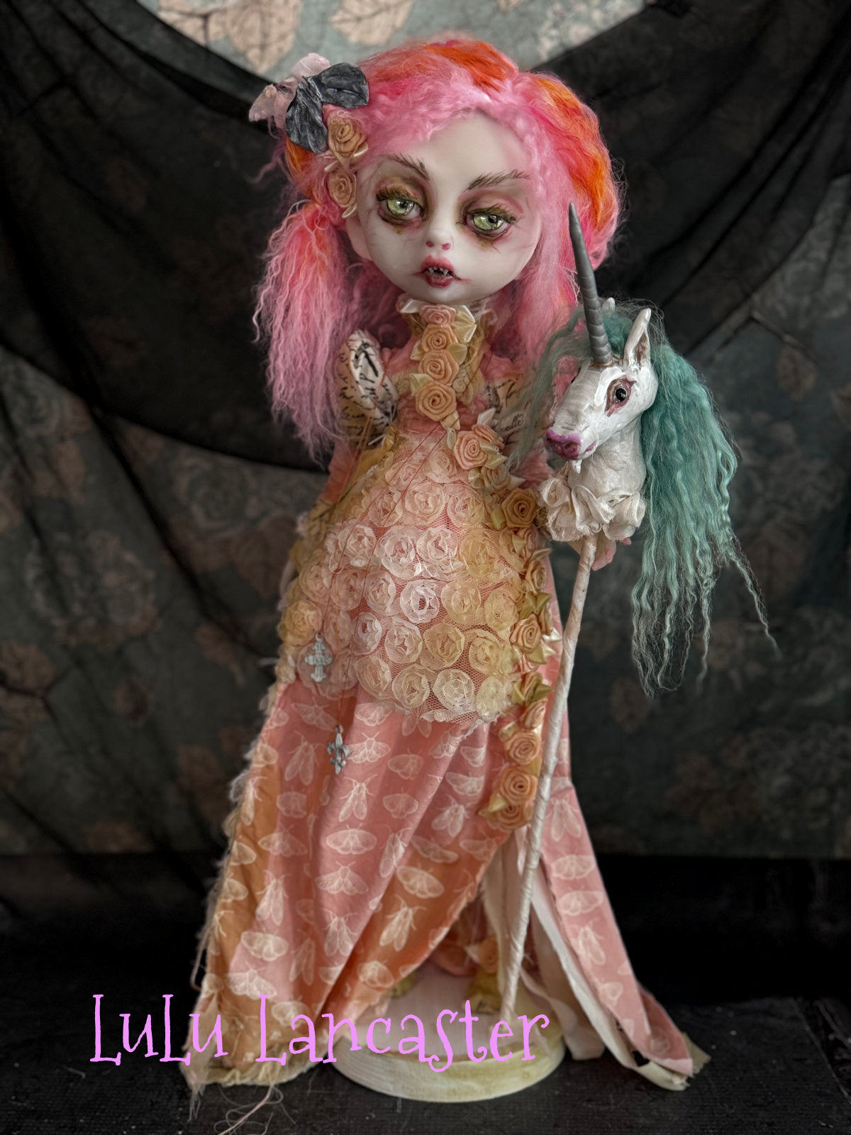 "We Found each other" Vampire Original LuLu Lancaster Art Dolls~Hinge Artist Collective Group Show Resonance
