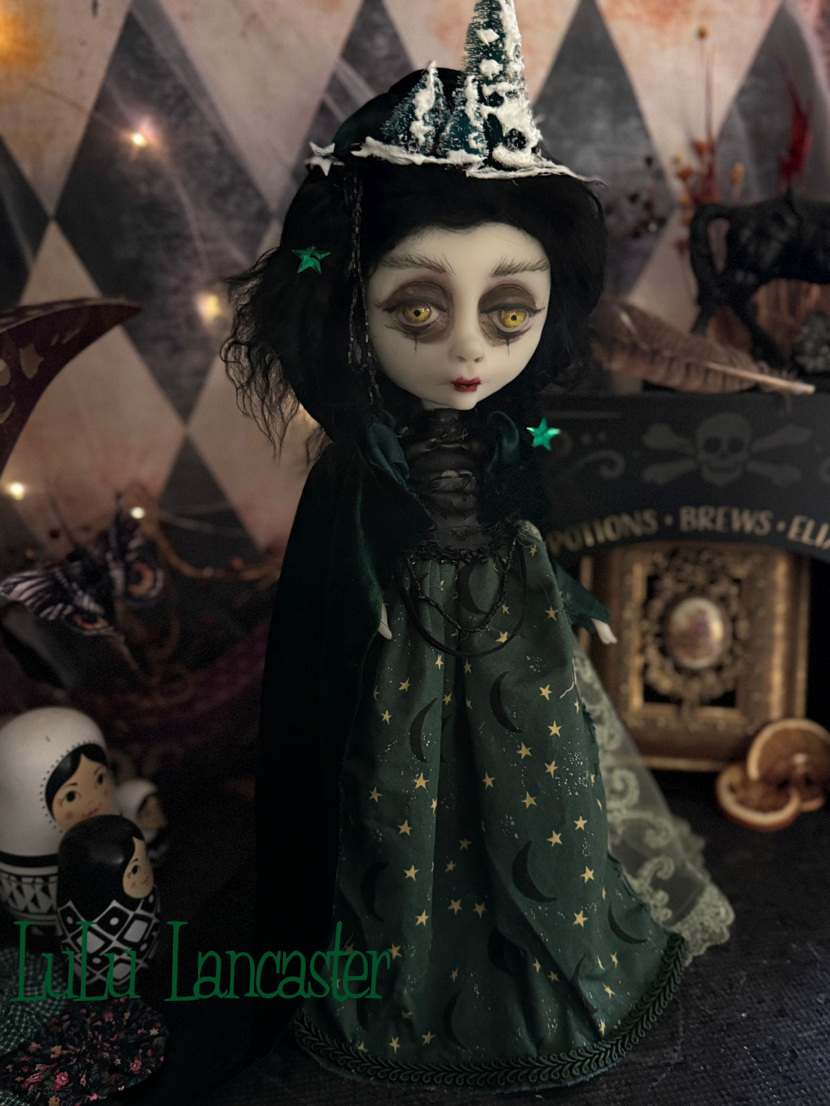 Willa the Winter Witch Holiday Original LuLu Lancaster Art Doll