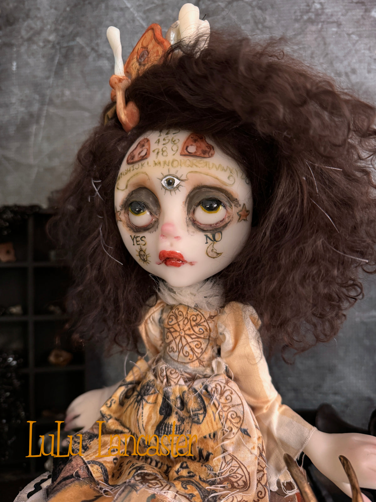 Wilmot ouija witches words~ Original LuLu Lancaster Art Doll