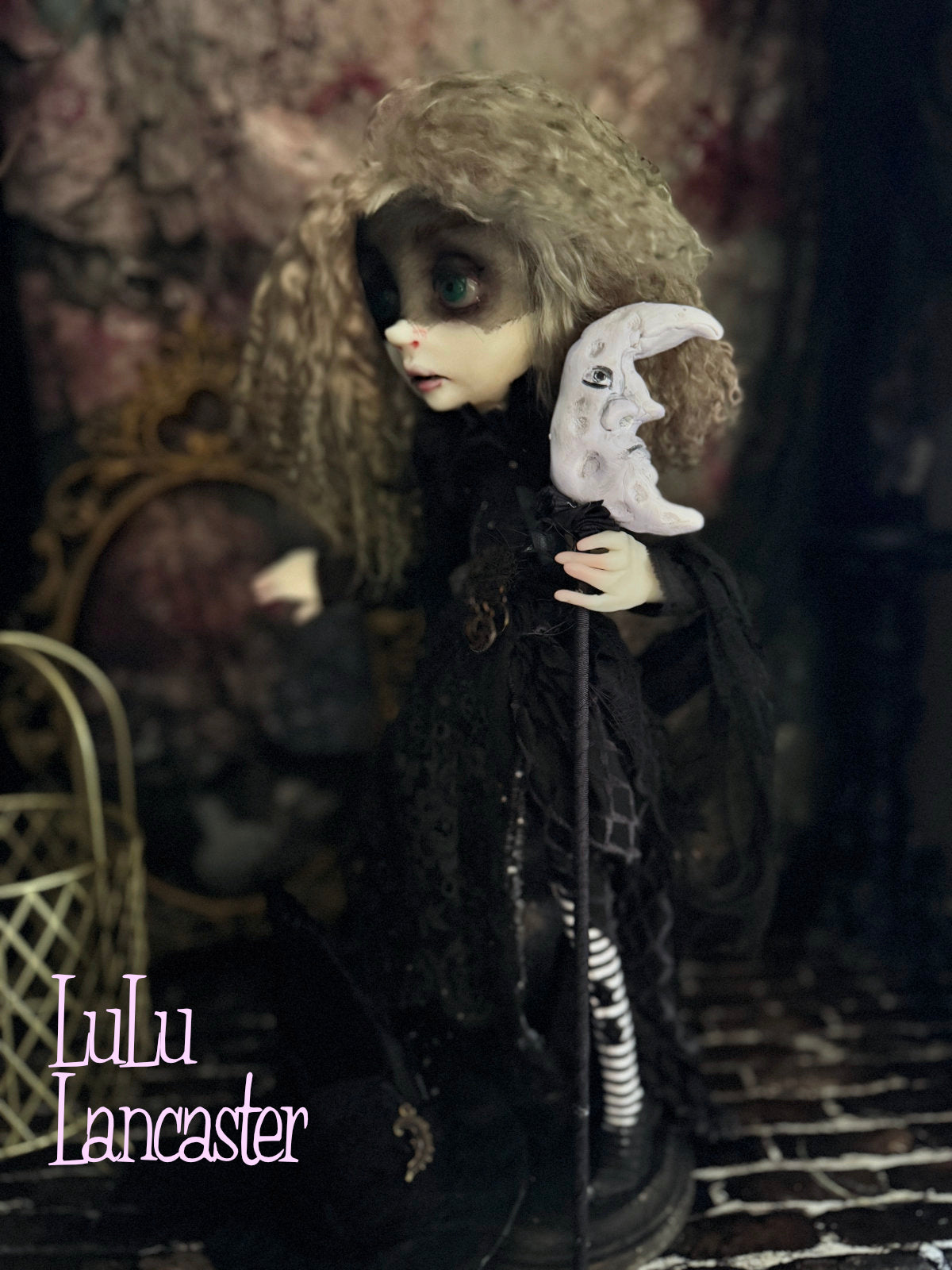 The Moonlit Veil Witch ~Original LuLu Lancaster Art Doll