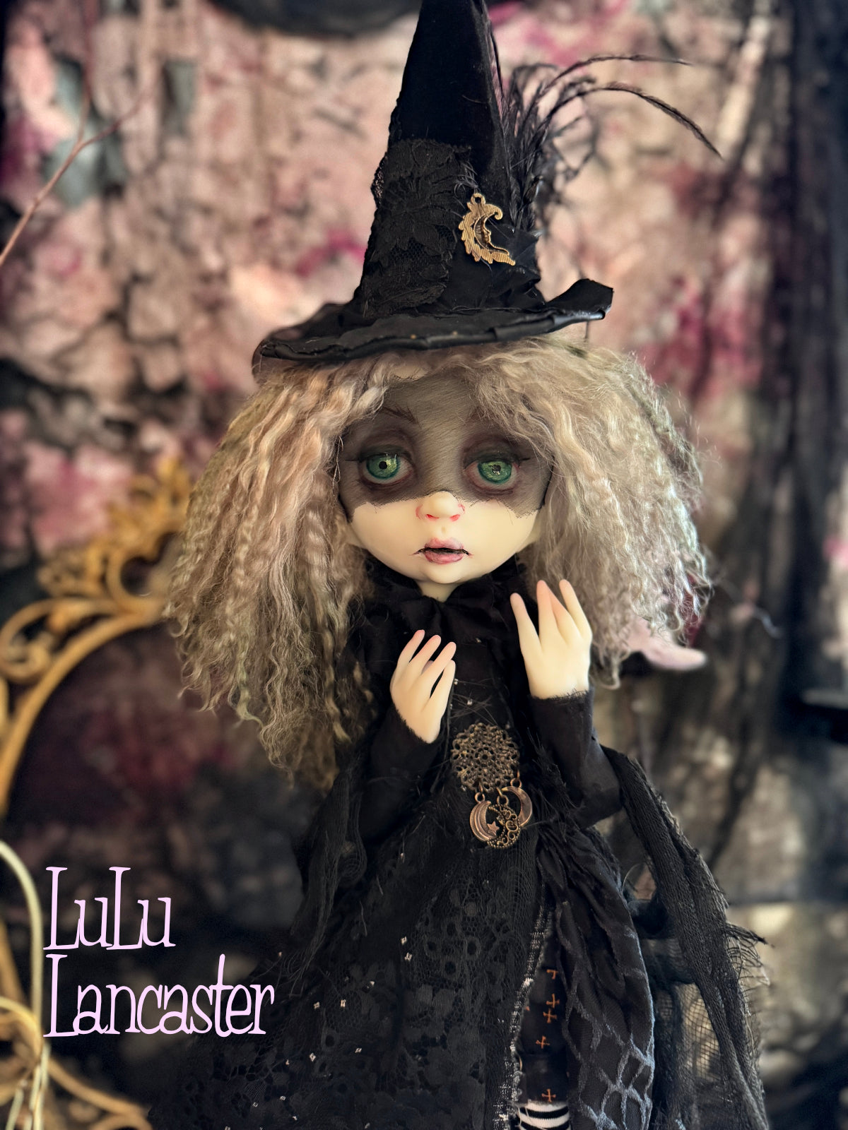 The Moonlit Veil Witch ~Original LuLu Lancaster Art Doll