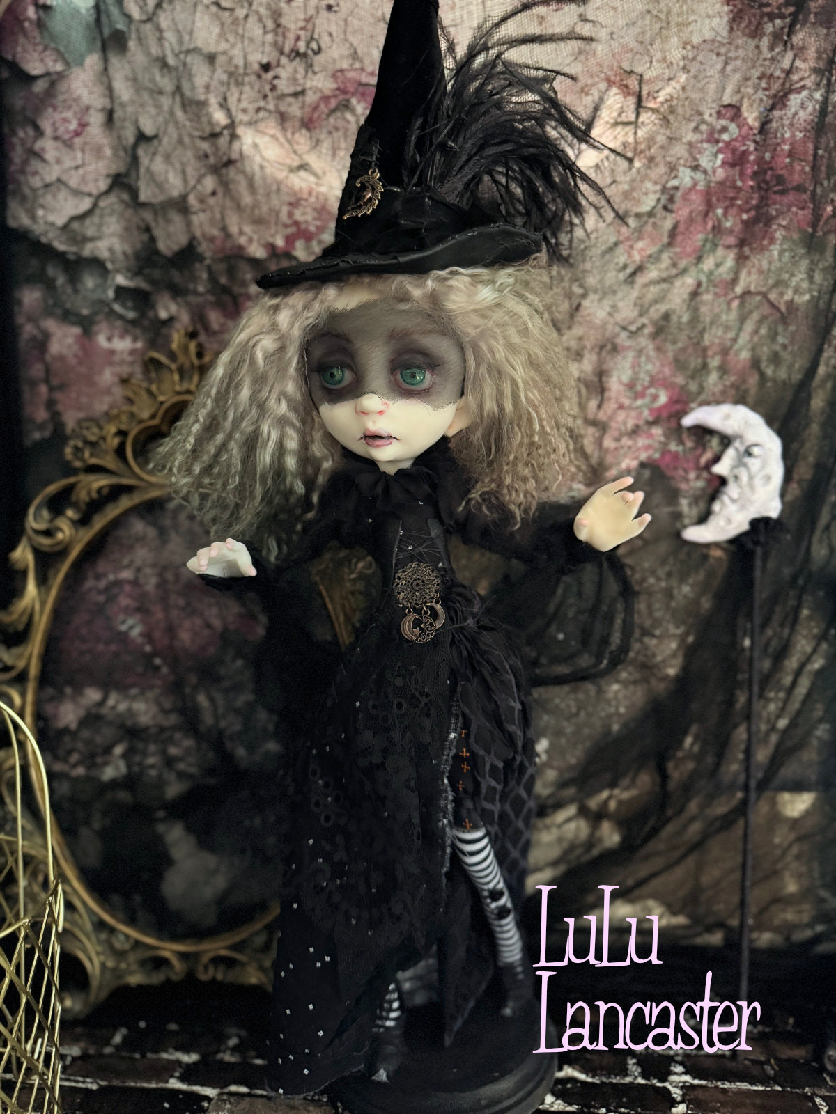 The Moonlit Veil Witch ~Original LuLu Lancaster Art Doll