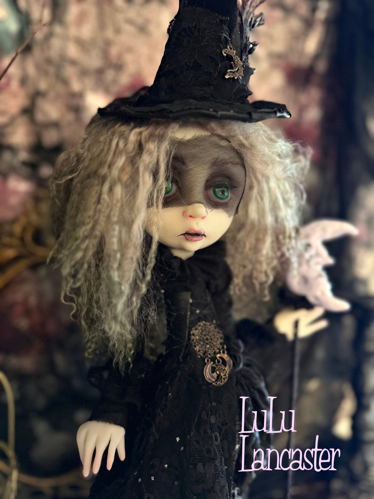 The Moonlit Veil Witch ~Original LuLu Lancaster Art Doll