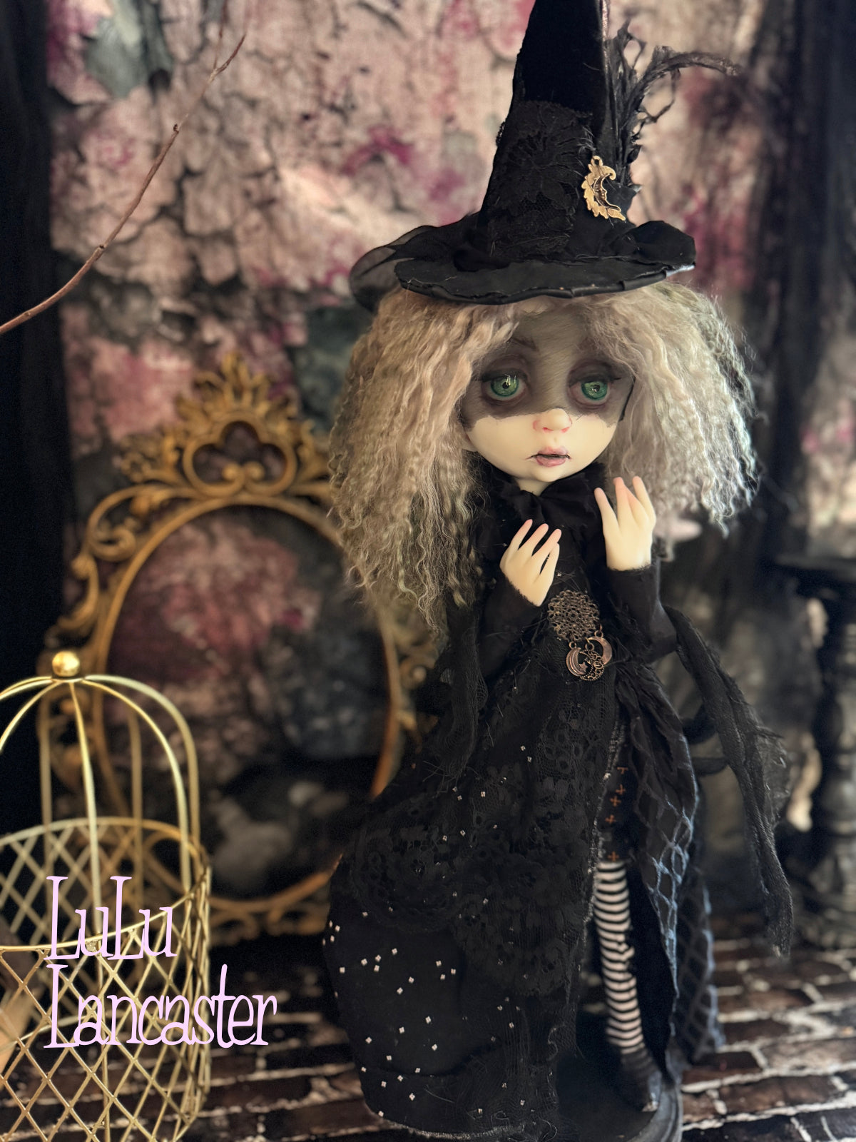 The Moonlit Veil Witch ~Original LuLu Lancaster Art Doll