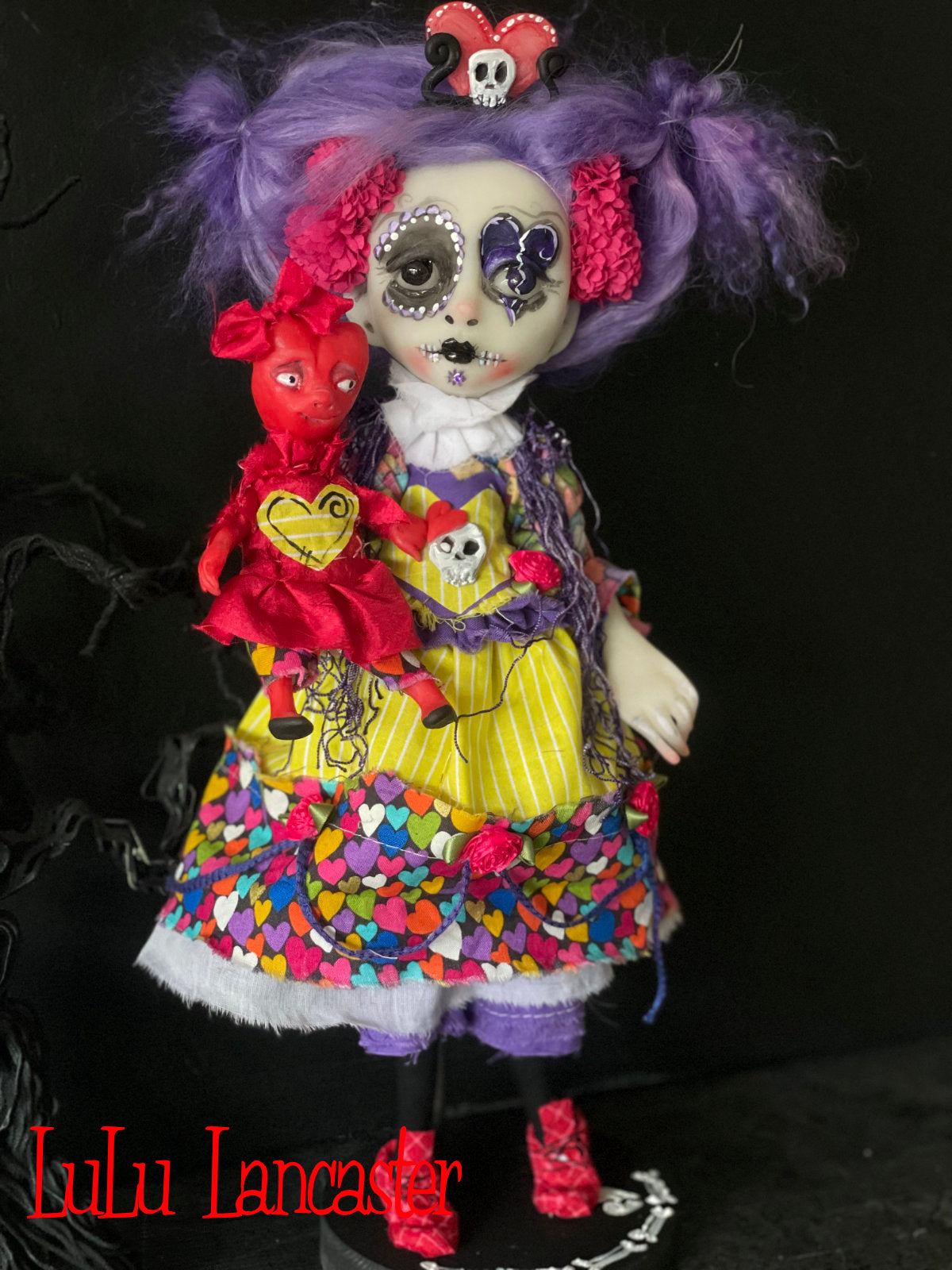 Lamora Valentine Muerta death doll Original LuLu Lancaster Art Doll