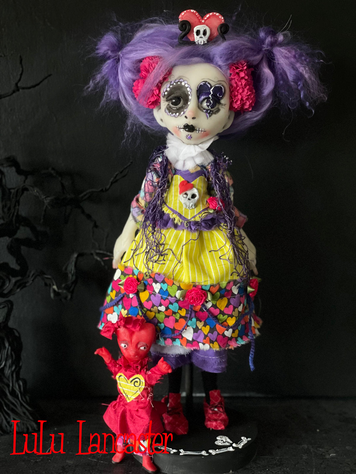 Lamora Valentine Muerta death doll Original LuLu Lancaster Art Doll