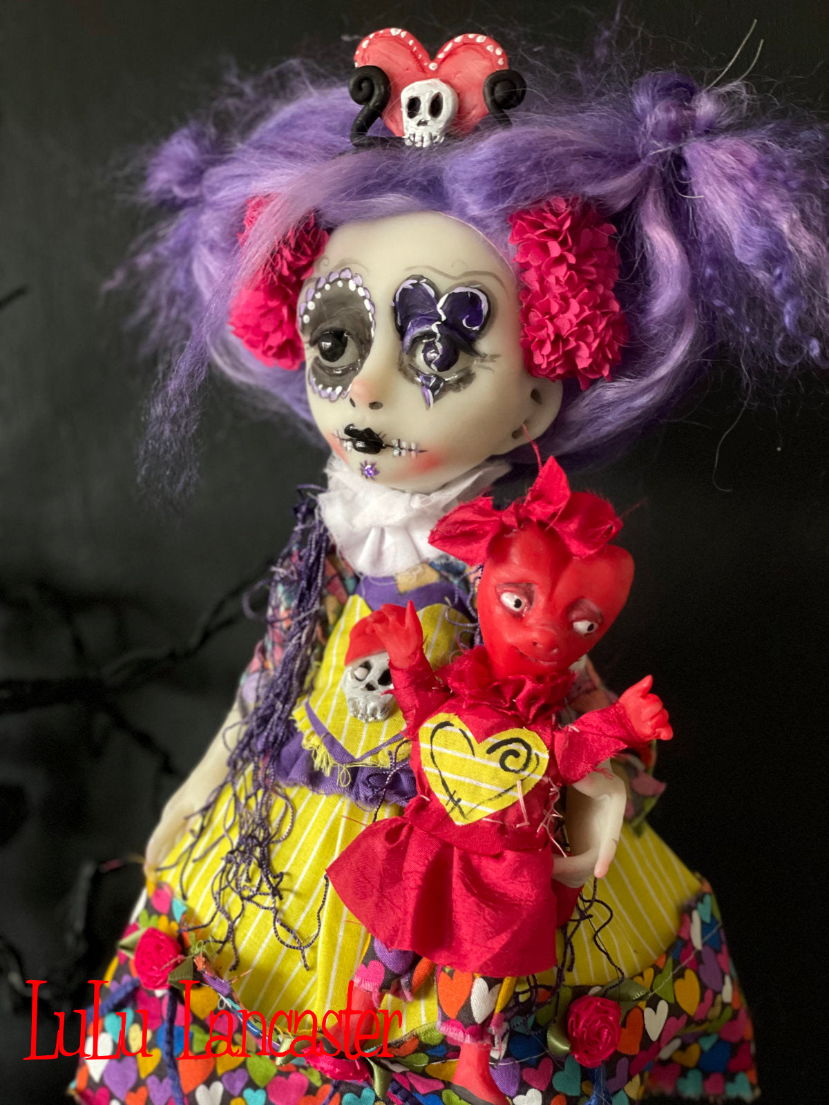 Lamora Valentine Muerta death doll Original LuLu Lancaster Art Doll
