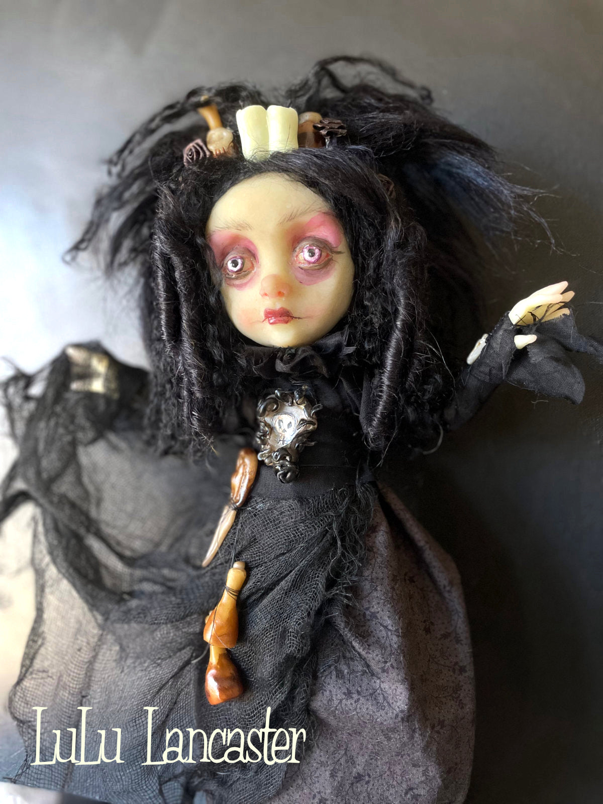 GlowSpire Witch Glow in the dark Original LuLu Lancaster Art Doll