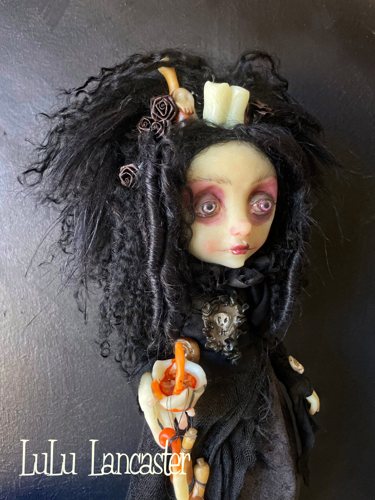 GlowSpire Witch Glow in the dark Original LuLu Lancaster Art Doll