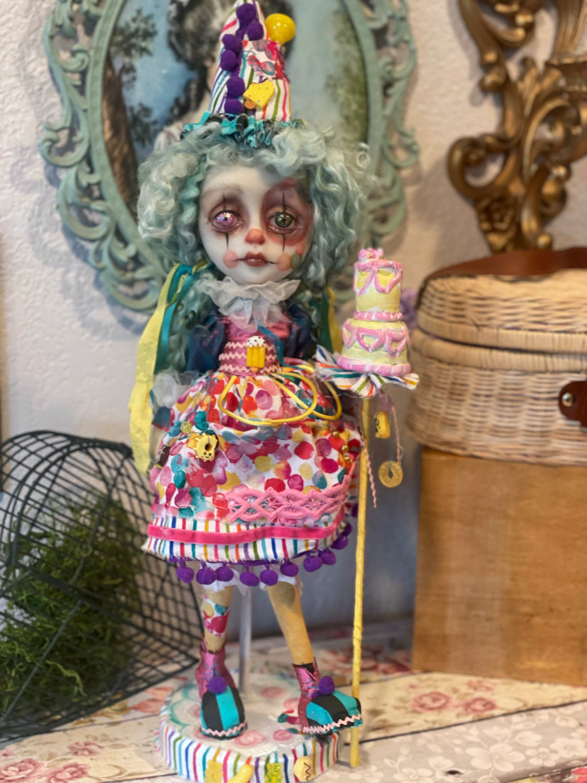 Topsy PoP the clown Original LuLu Lancaster Art Doll
