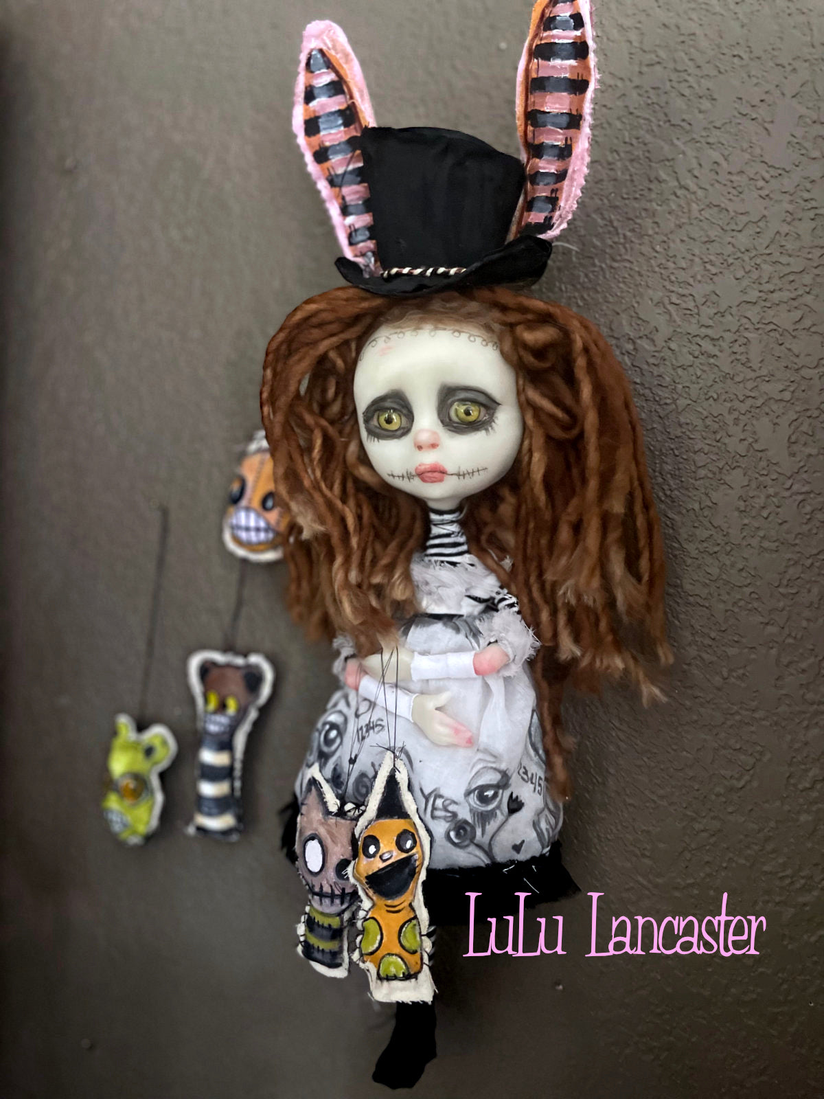 Embrette Little Nightmares Goth Bunny Original LuLu Lancaster Art Doll