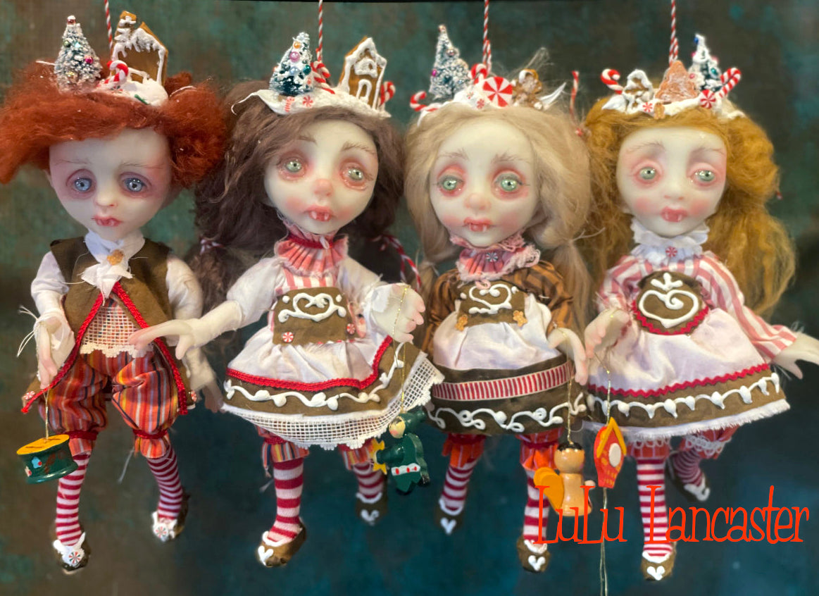 Günter Bavarian Vampire Mini Christmas hanging Original LuLu Lancaster Art Doll