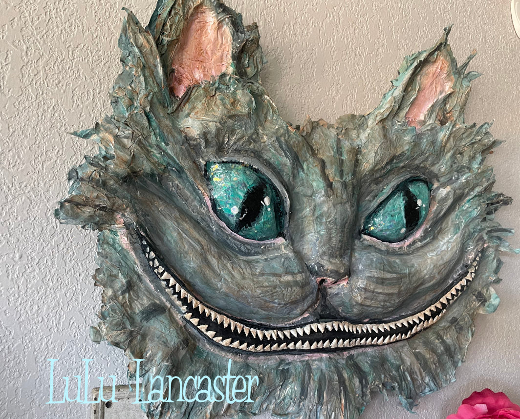 Cheshire in LuLu's Wonderland Original LuLu Lancaster wall art