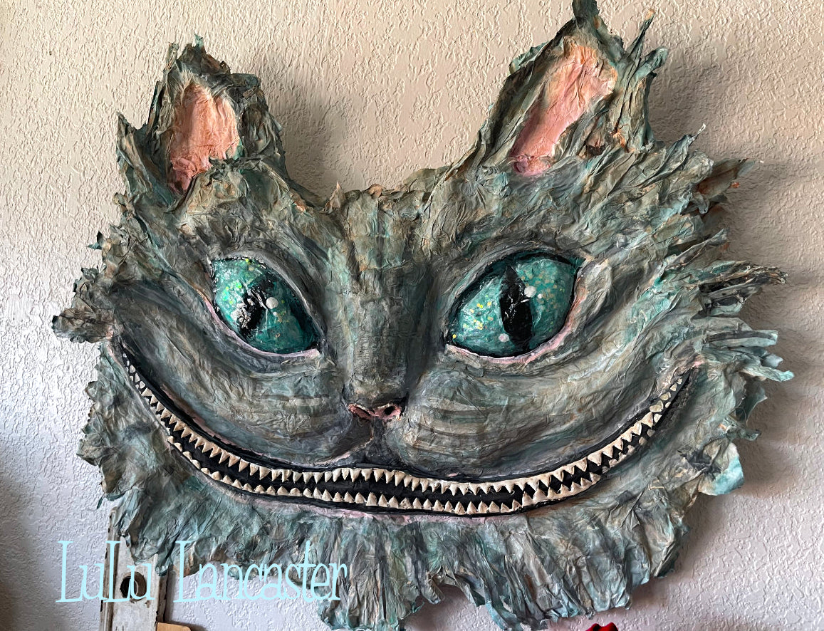 Cheshire in LuLu's Wonderland Original LuLu Lancaster wall art