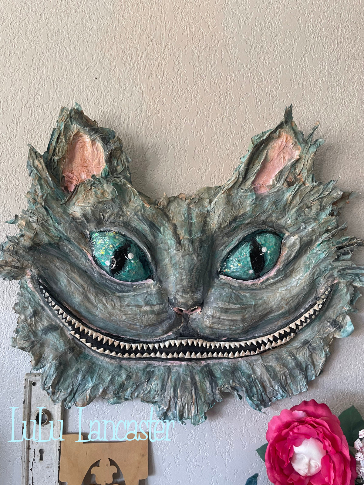 Cheshire in LuLu's Wonderland Original LuLu Lancaster wall art