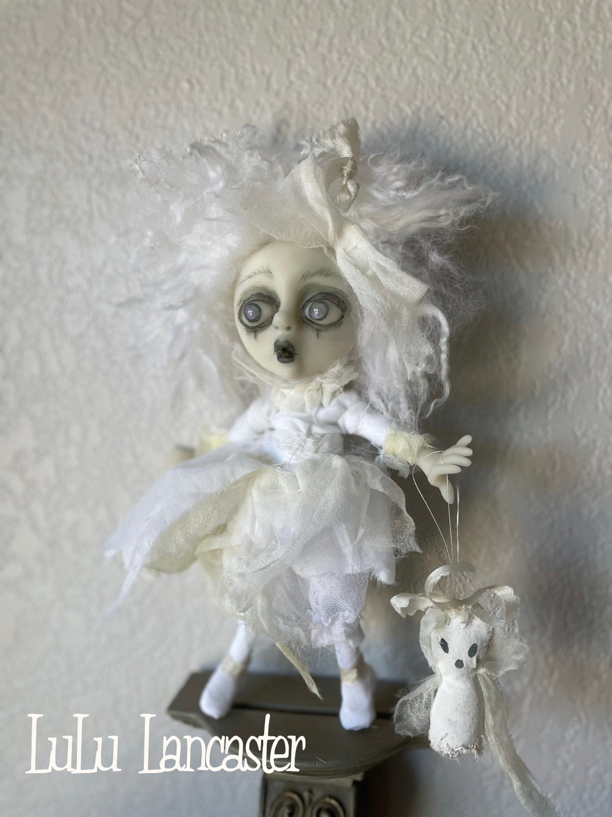 Mini hanging Ghostie Bop Original LuLu Lancaster Art Doll