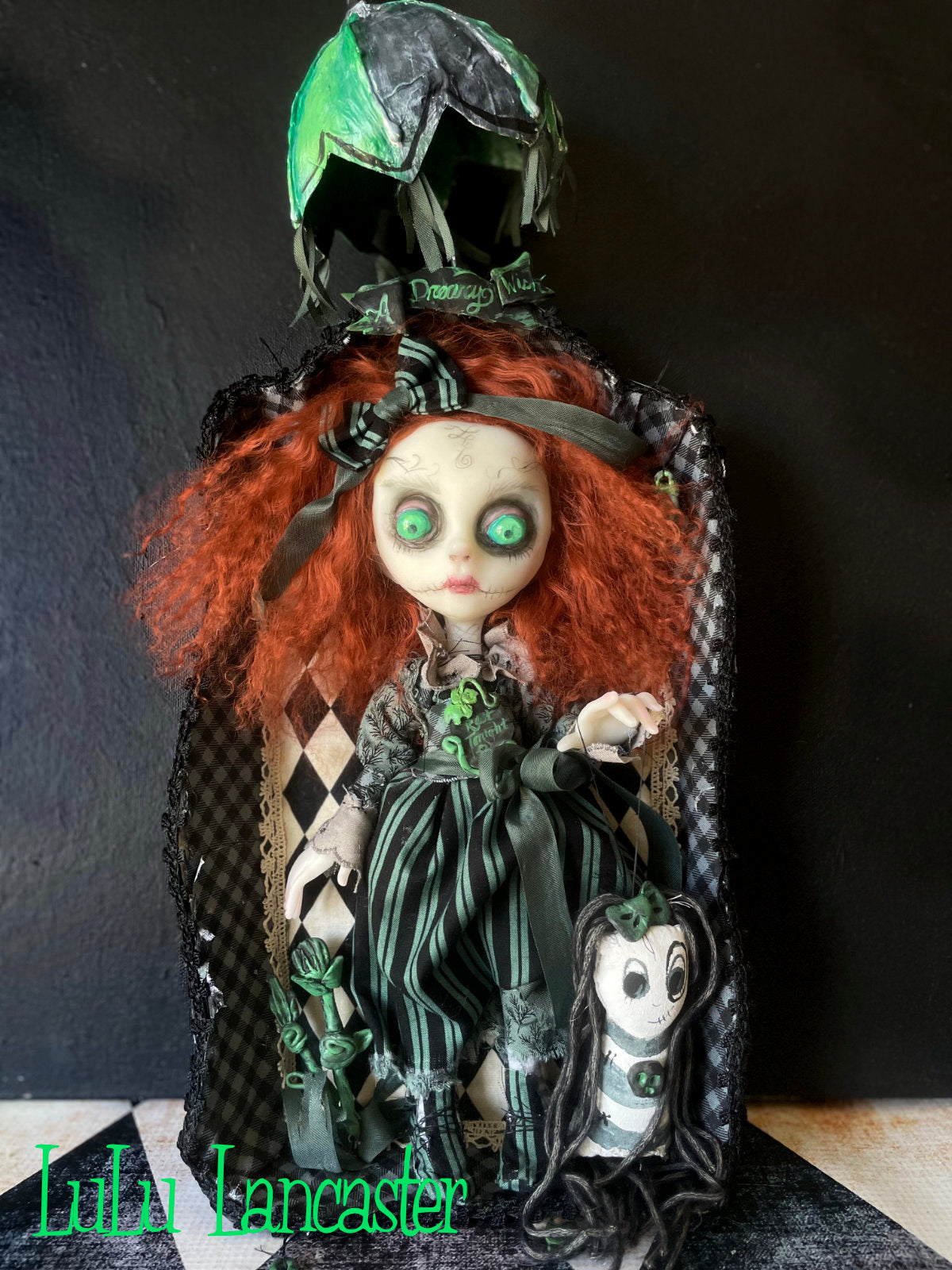 A Dreary Wish Boxed gloomy Grady Gravestone Original LuLu Lancaster Art Doll