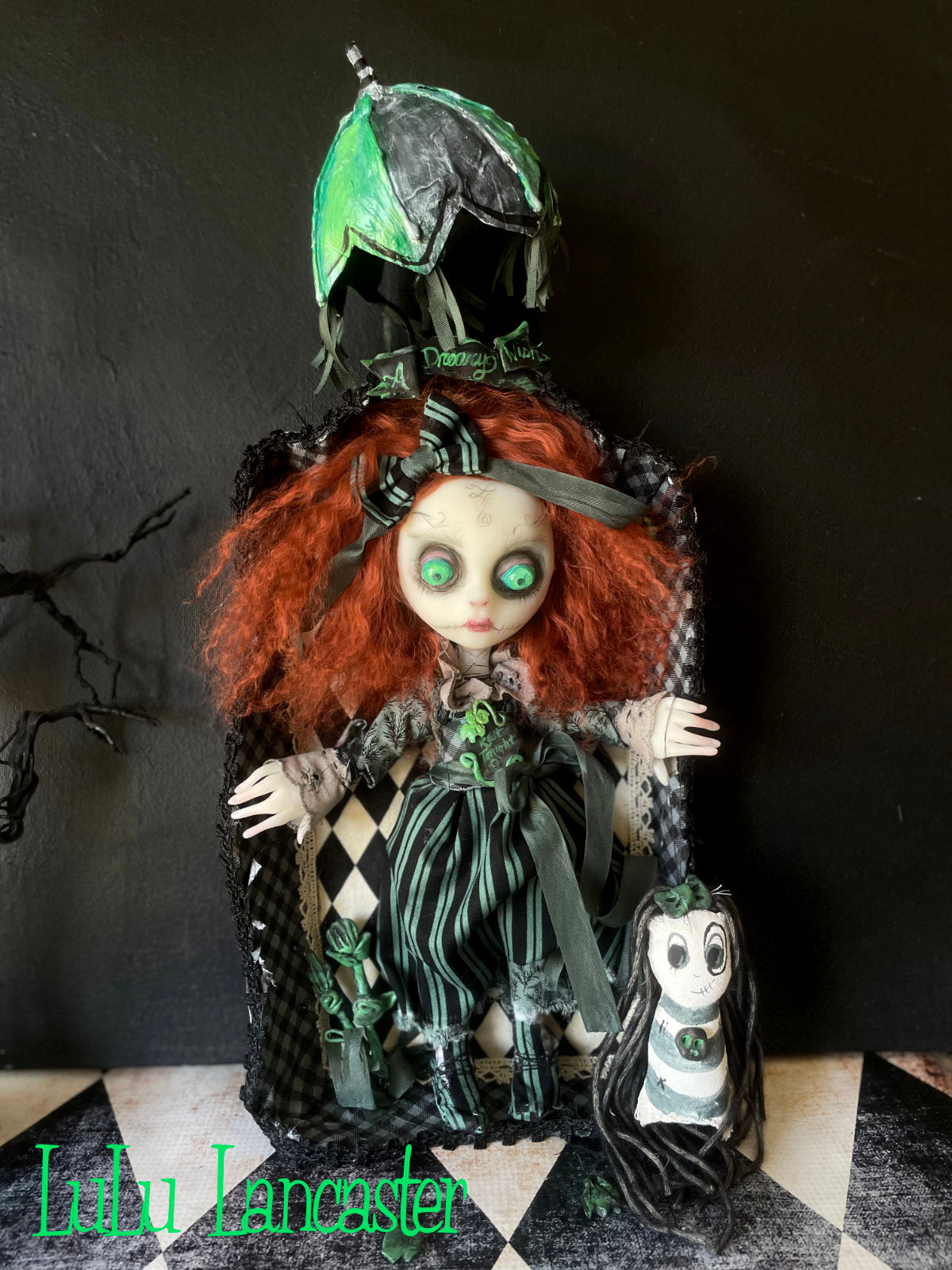 A Dreary Wish Boxed gloomy Grady Gravestone Original LuLu Lancaster Art Doll