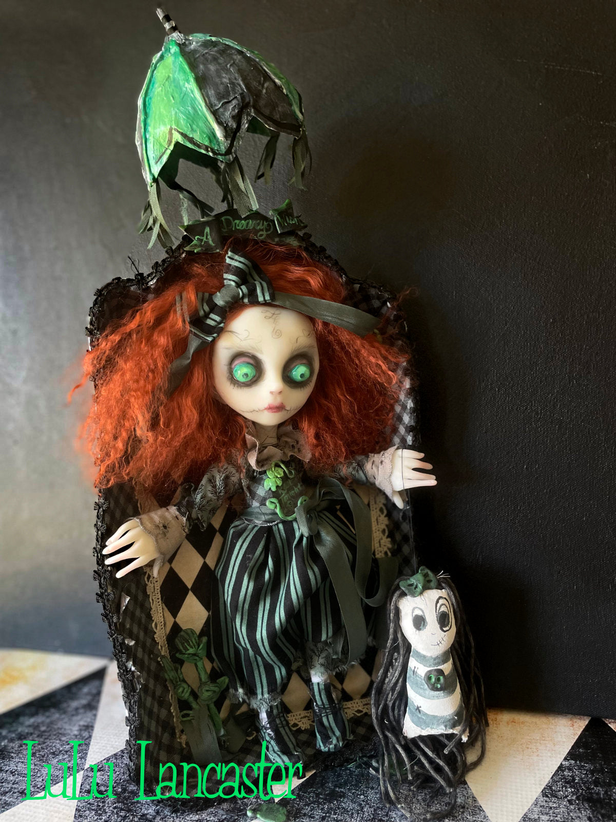 A Dreary Wish Boxed gloomy Grady Gravestone Original LuLu Lancaster Art Doll