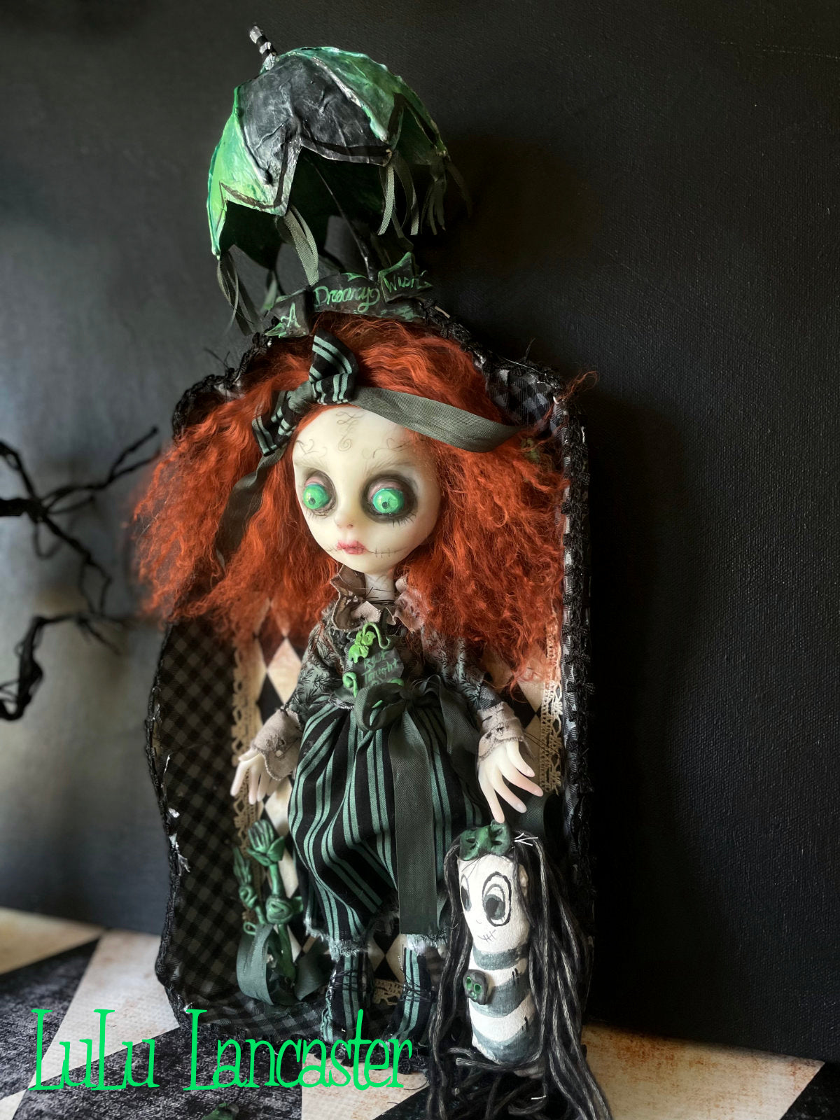 A Dreary Wish Boxed gloomy Grady Gravestone Original LuLu Lancaster Art Doll
