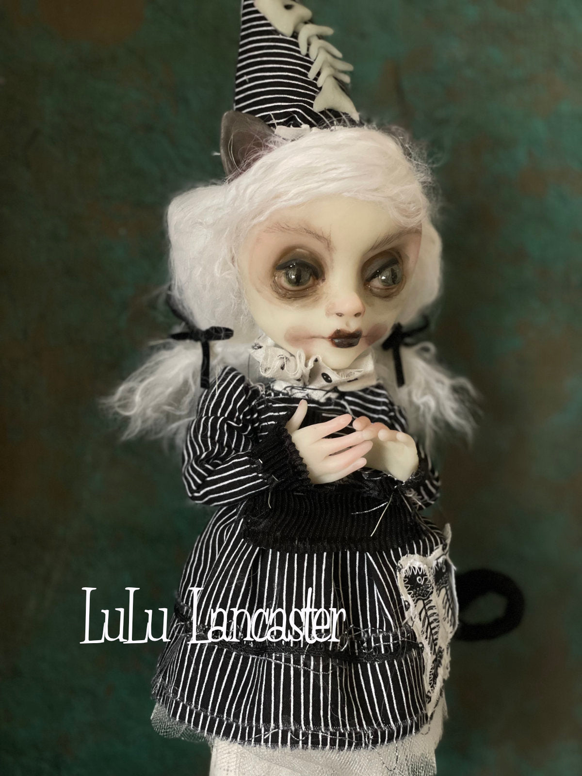 Lucie the Cat Valloween Original LuLu Lancaster Art Doll