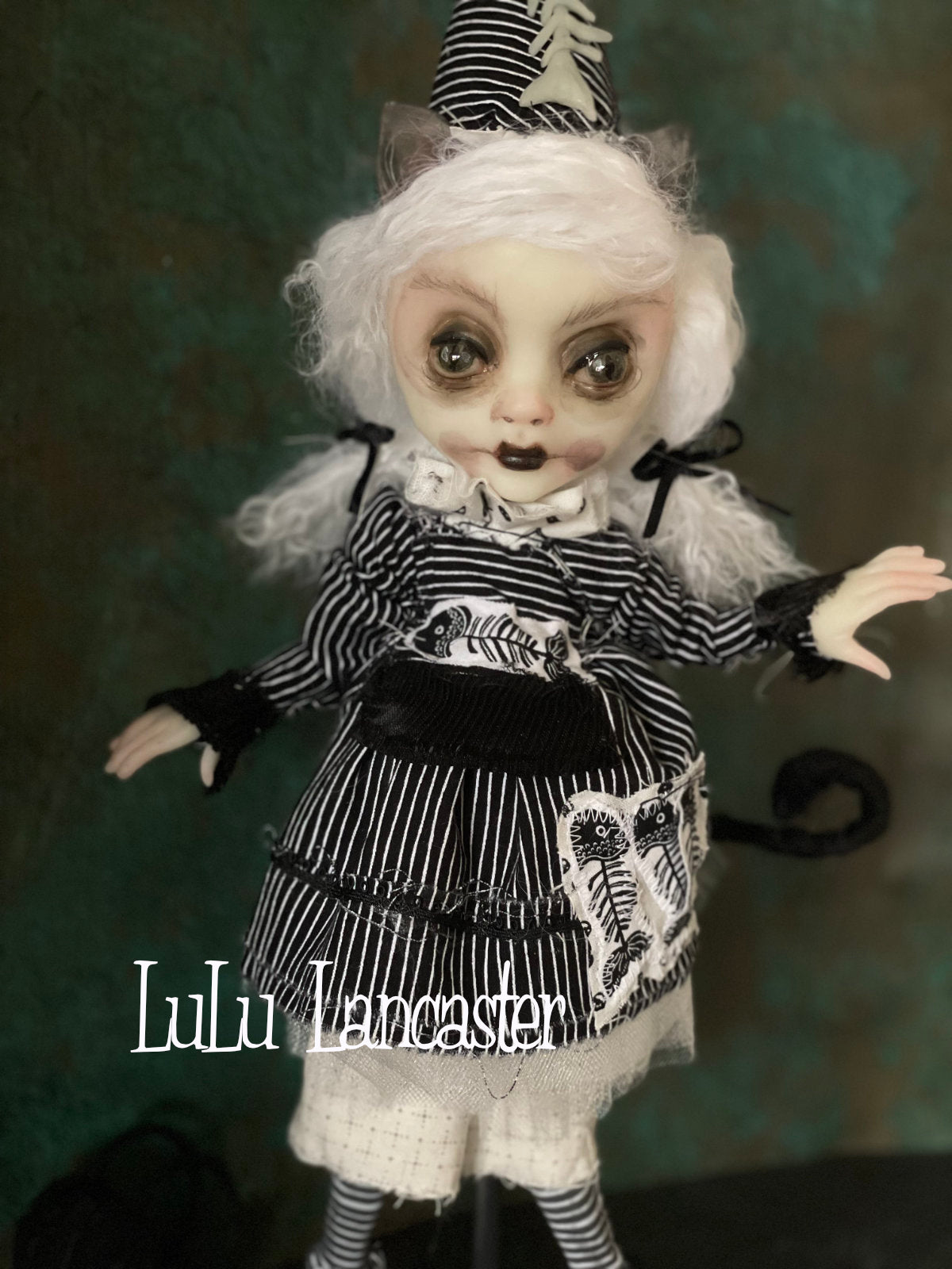 Lucie the Cat Valloween Original LuLu Lancaster Art Doll
