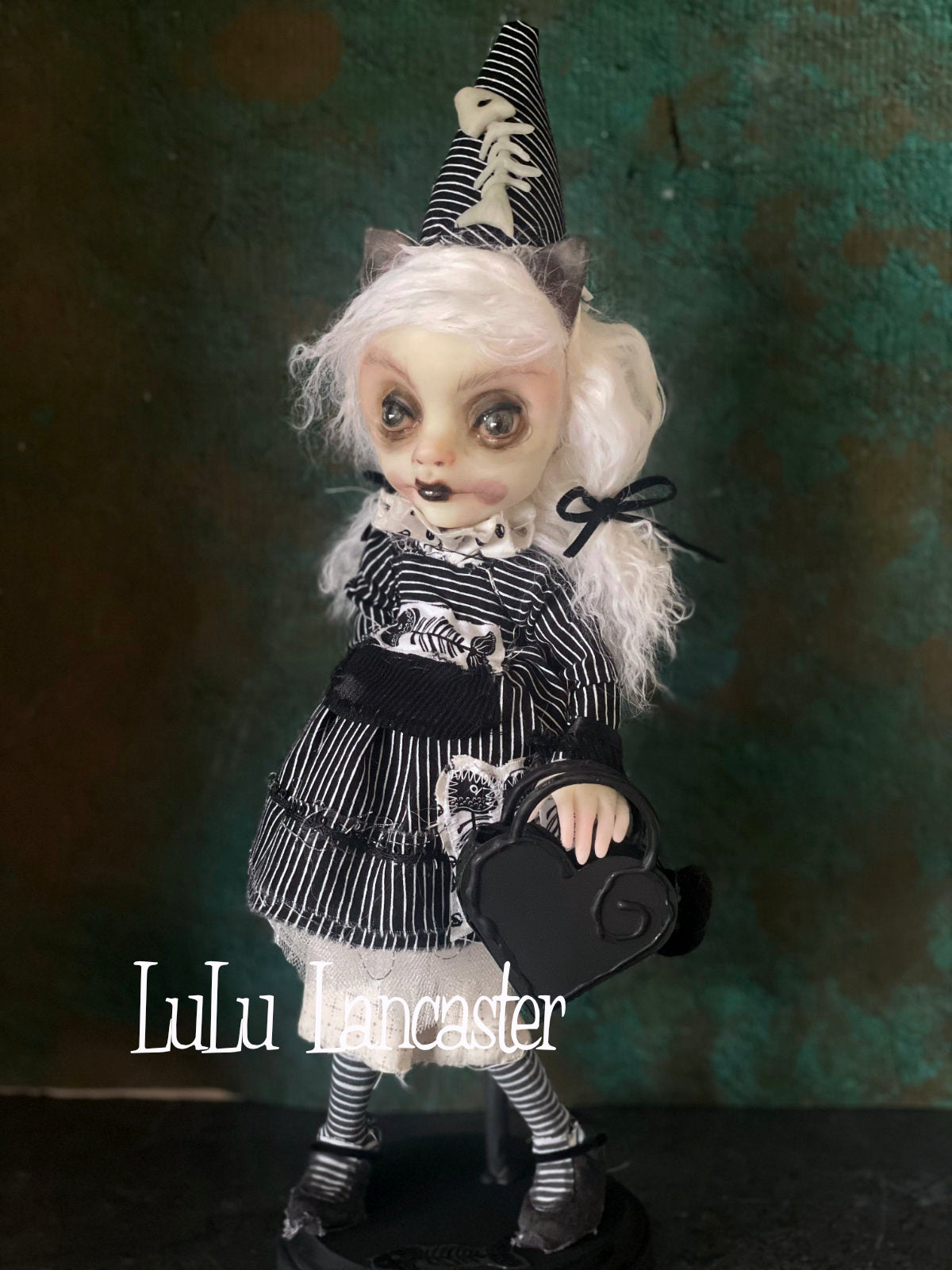 Lucie the Cat Valloween Original LuLu Lancaster Art Doll