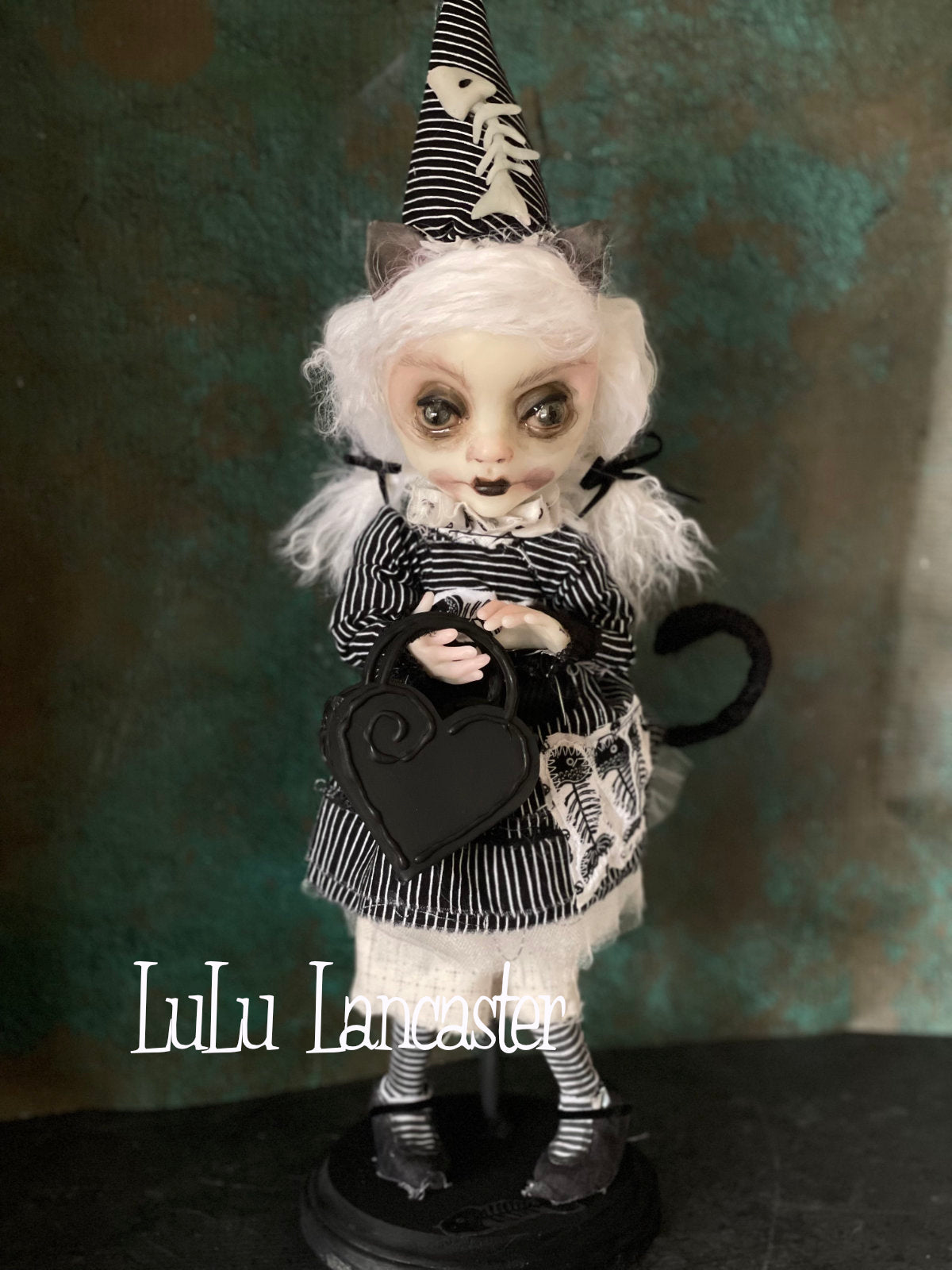 Lucie the Cat Valloween Original LuLu Lancaster Art Doll