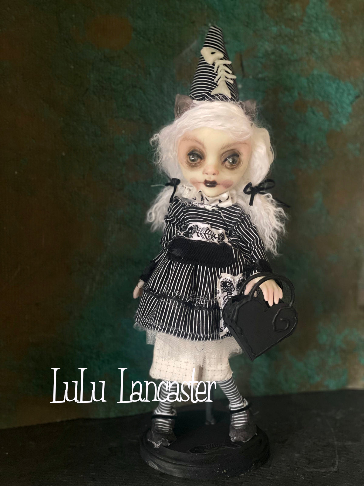 Lucie the Cat Valloween Original LuLu Lancaster Art Doll