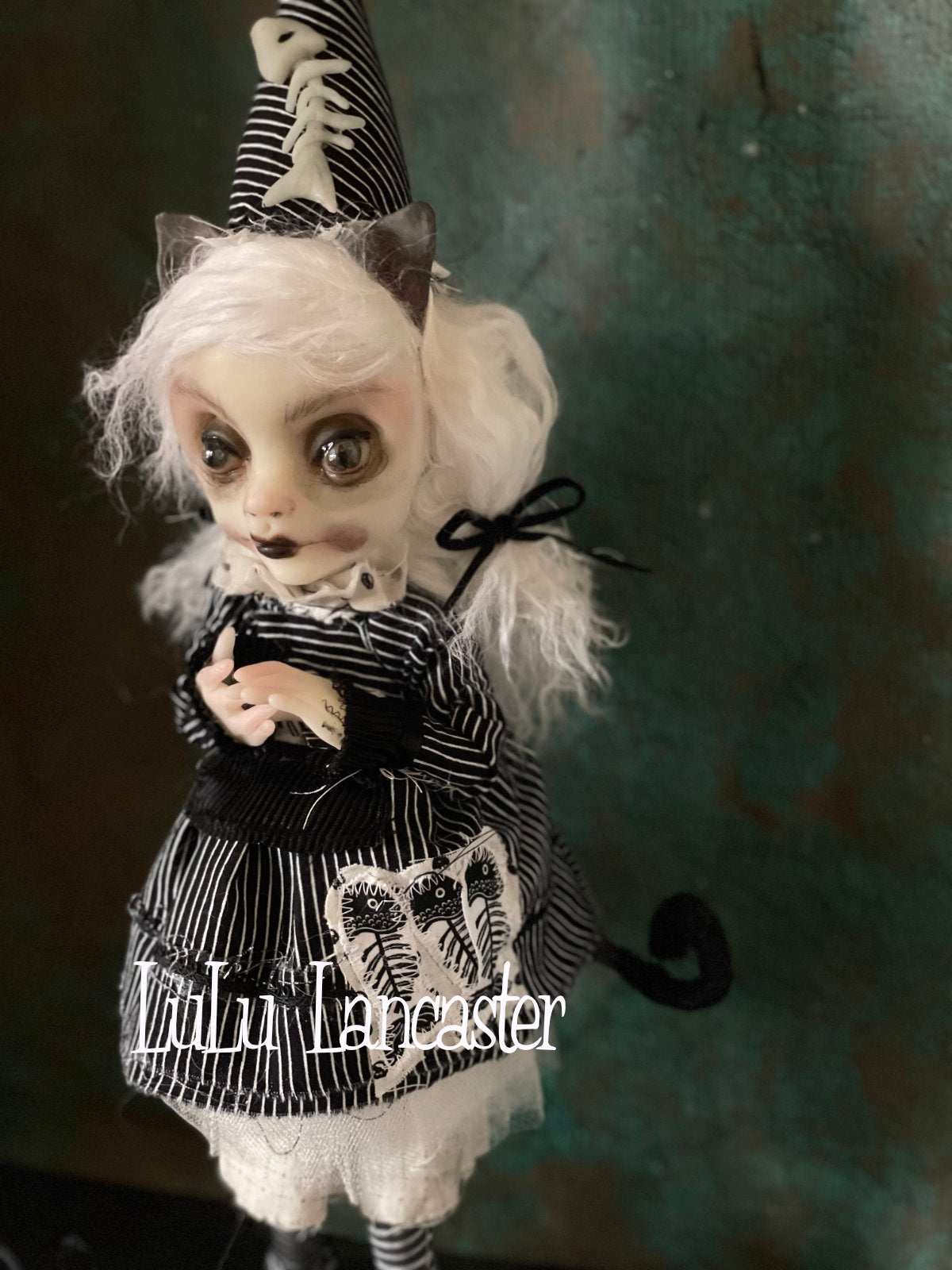 Lucie the Cat Valloween Original LuLu Lancaster Art Doll