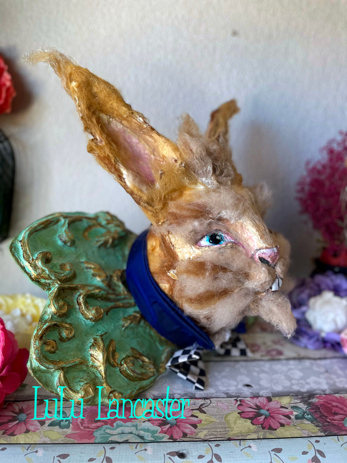 MaRcH HaRe wall hanging Faux taxidermy LuLu's Wonderland Original LuLu Lancaster Art