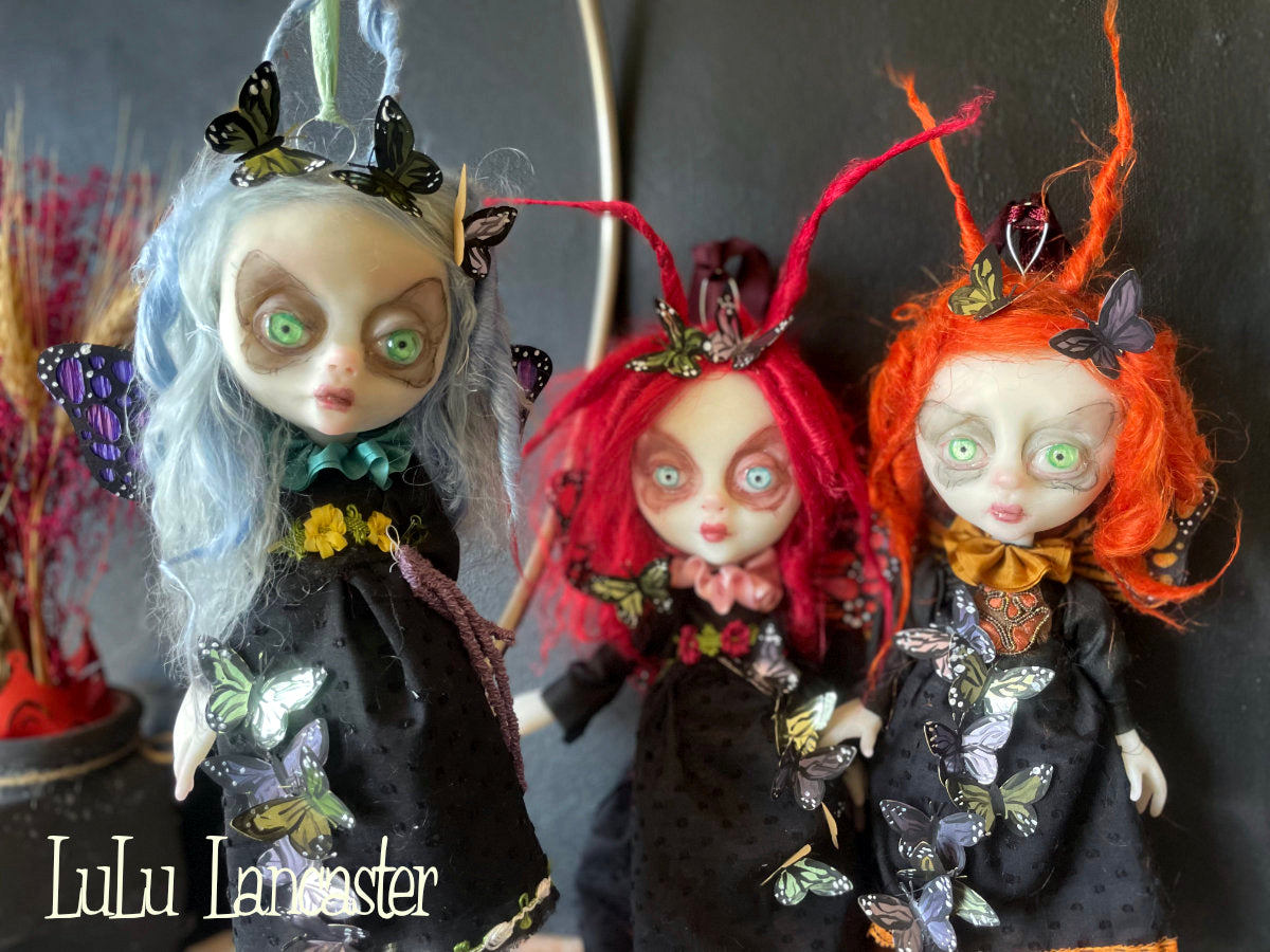 Mini Hanging Butterfly Aras Original LuLu Lancaster Art Doll