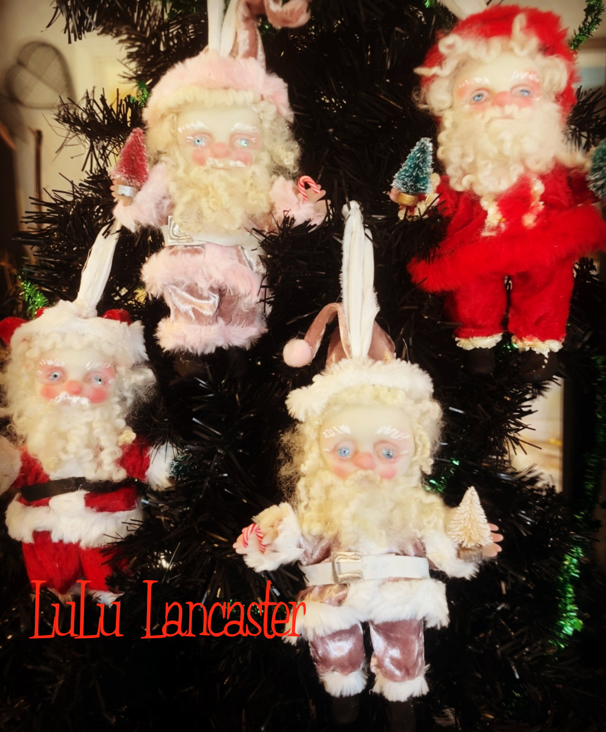 Babbo Mini Christmas hanging Santa Original LuLu Lancaster Art Doll
