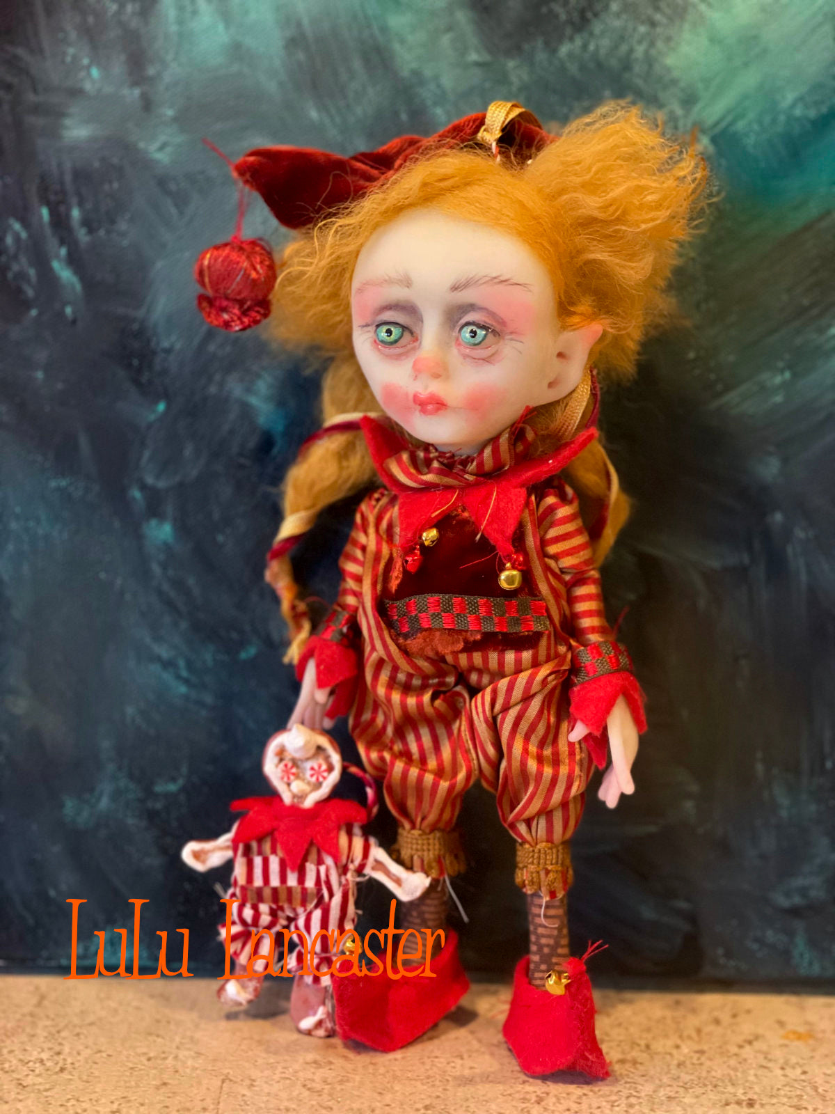 Nutmeg Cookie the Christmas Elf Original LuLu Lancaster Art Doll