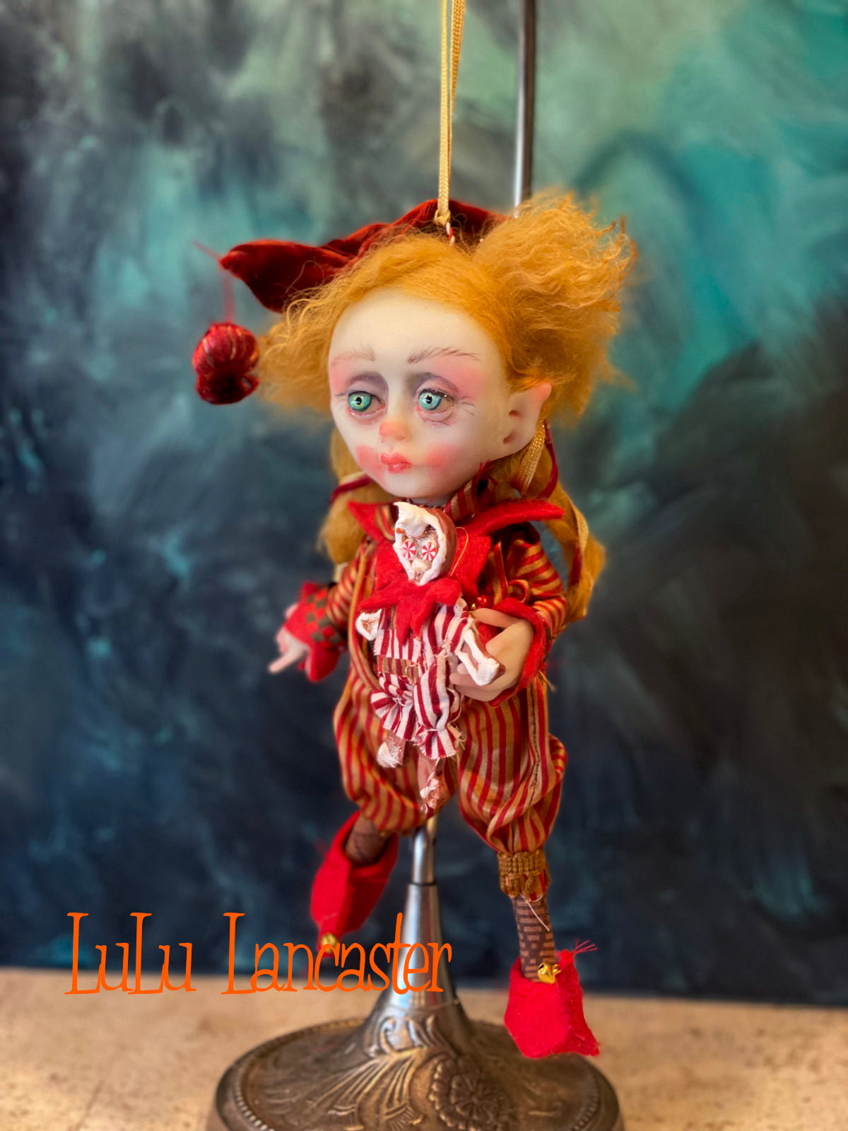 Nutmeg Cookie the Christmas Elf Original LuLu Lancaster Art Doll