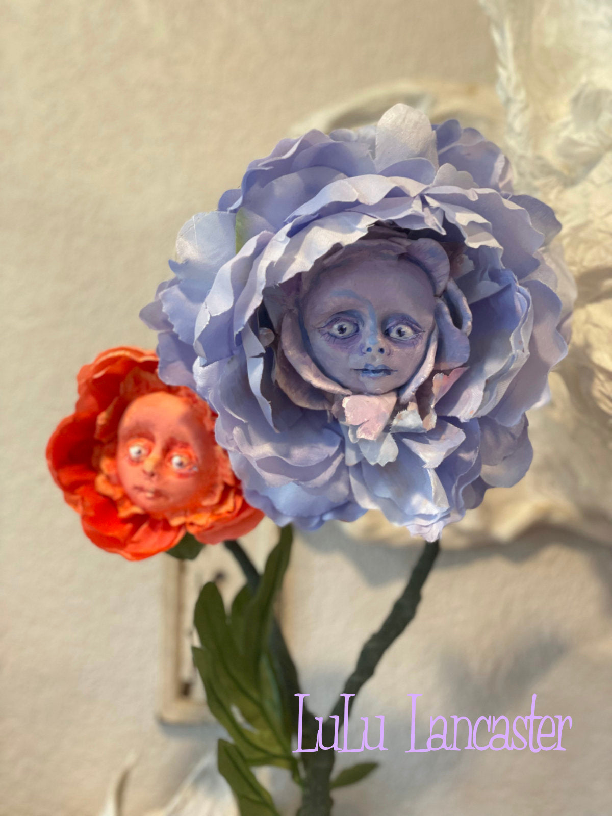 Peony Flowers in LuLu's Wonderland Original LuLu Lancaster Art Doll