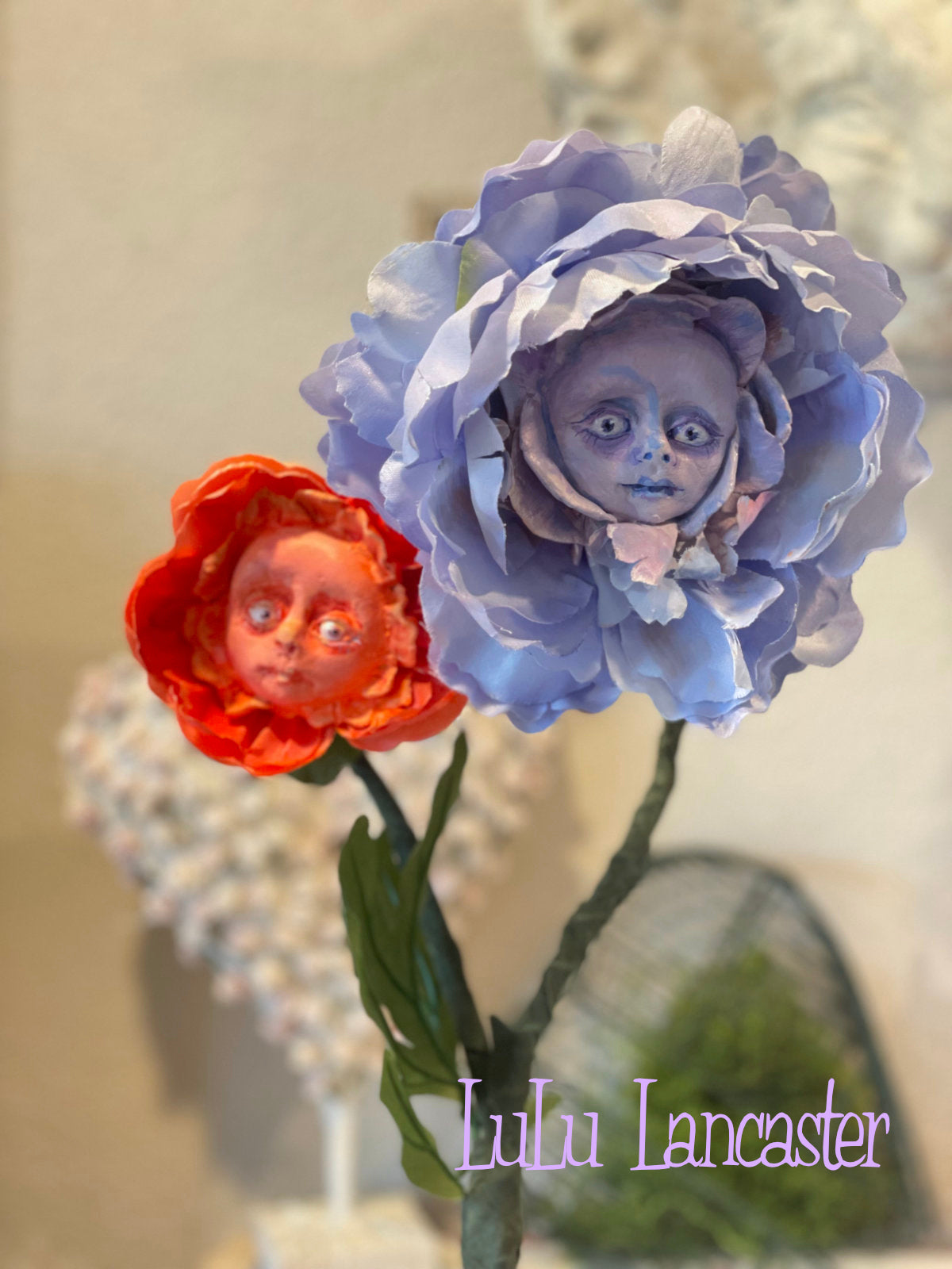 Peony Flowers in LuLu's Wonderland Original LuLu Lancaster Art Doll