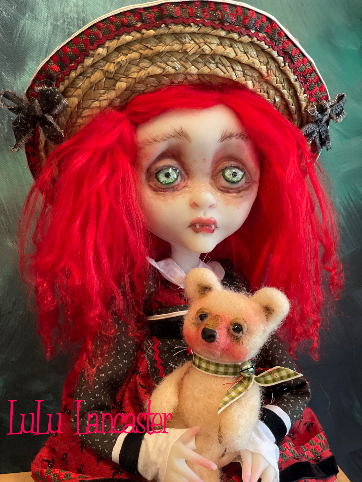 Scarlet Winter Holiday Vampire Original LuLu Lancaster Art Dolls