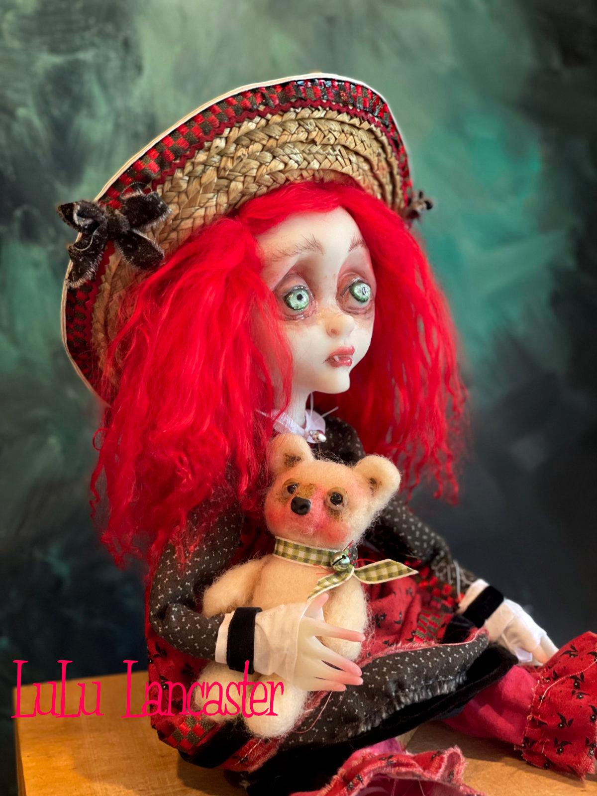 Scarlet Winter Holiday Vampire Original LuLu Lancaster Art Dolls
