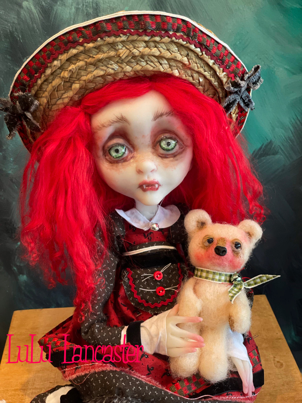 Scarlet Winter Holiday Vampire Original LuLu Lancaster Art Dolls