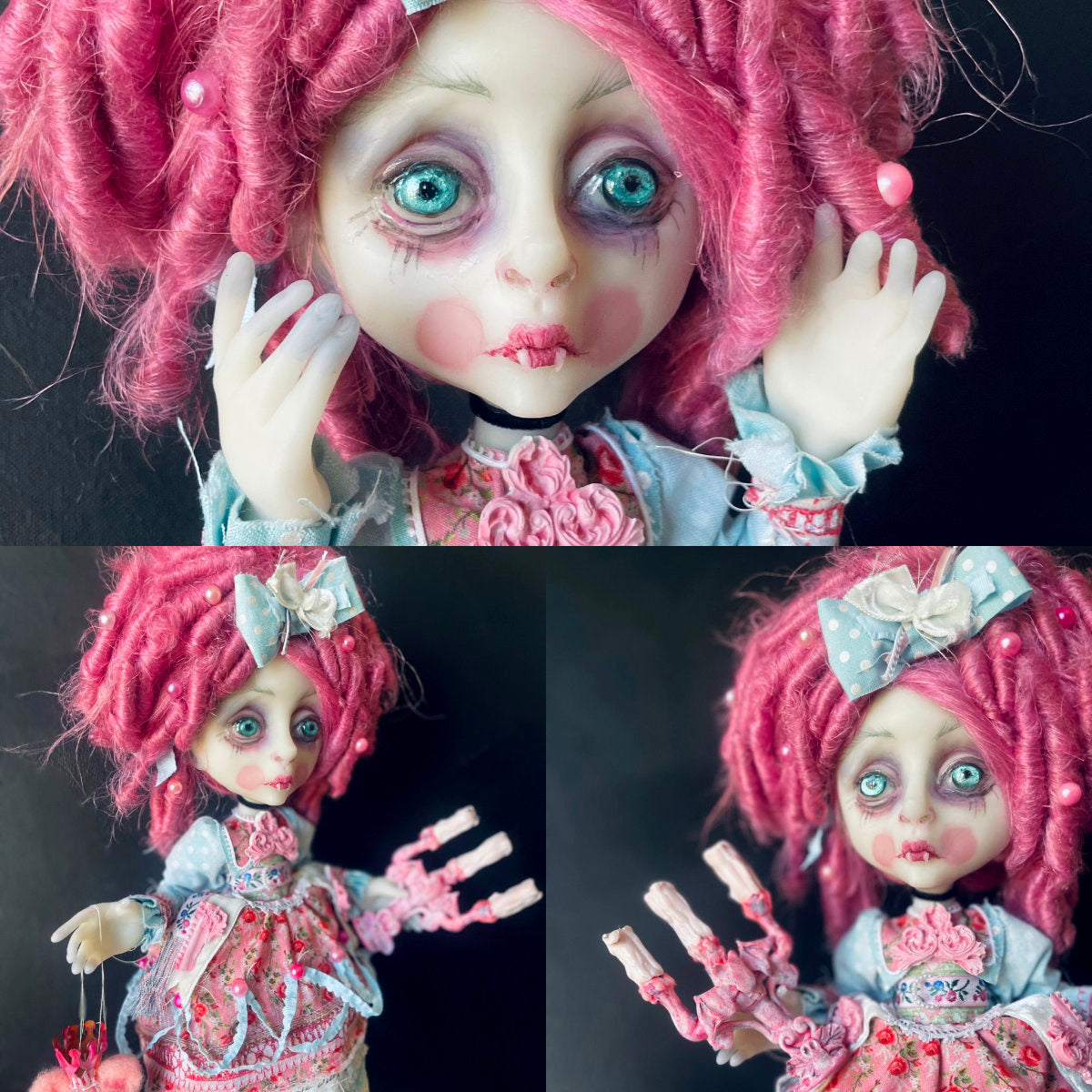 Sweetie VonPink the Rococo Vampire Original LuLu Lancaster Art Doll