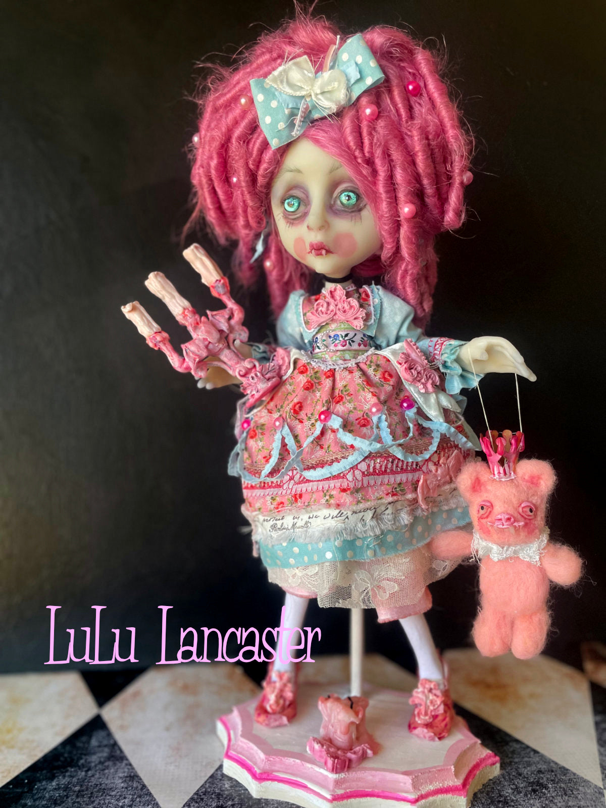 Sweetie VonPink the Rococo Vampire Original LuLu Lancaster Art Doll